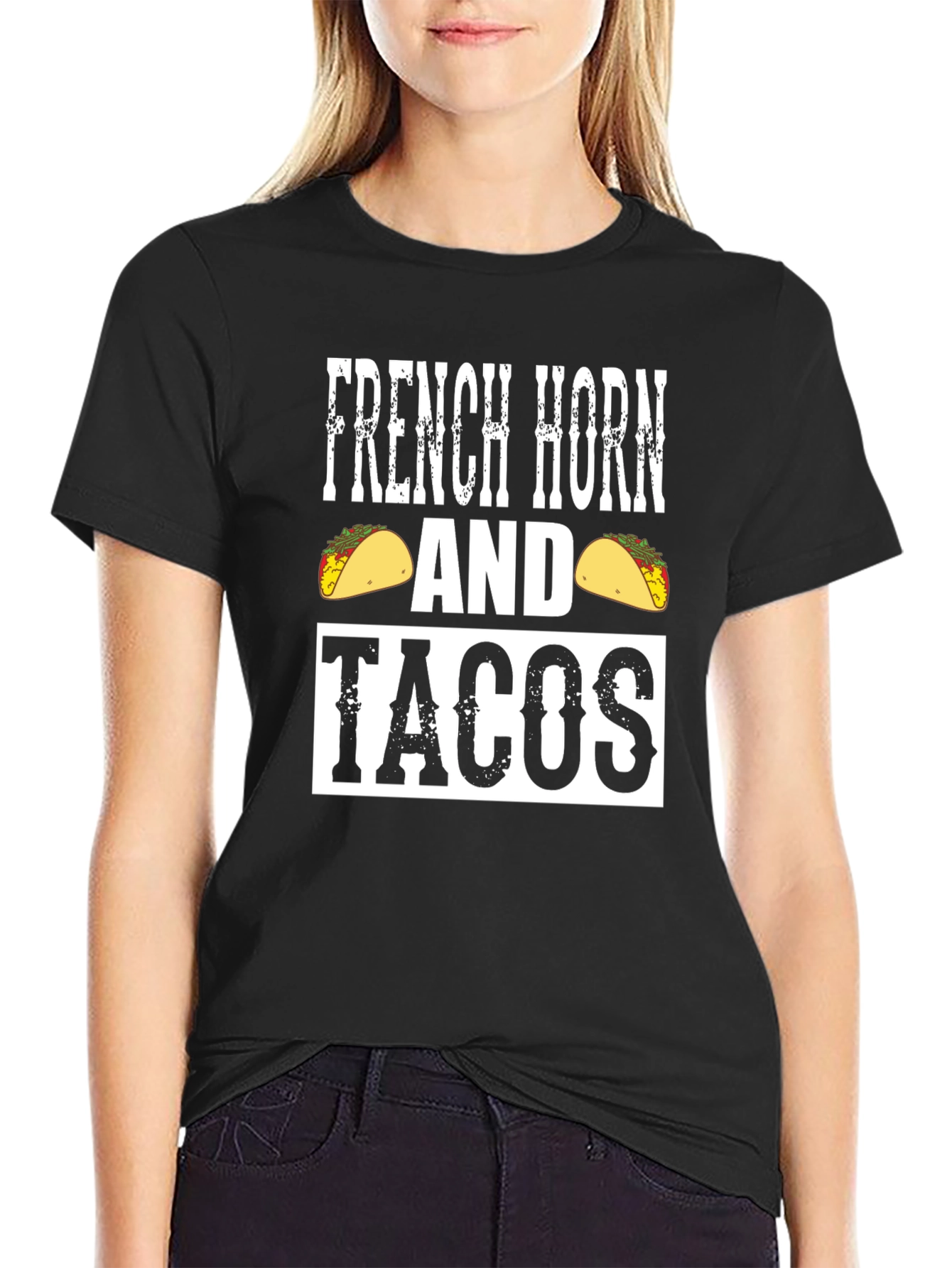 French Horn and Tacos Graphic Tee