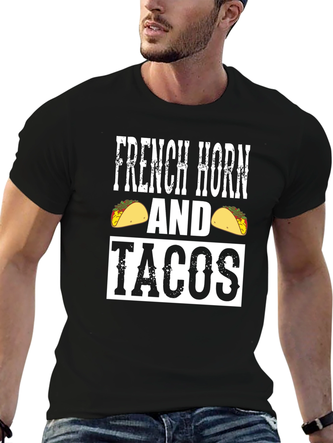 French Horn and Tacos Graphic Tee