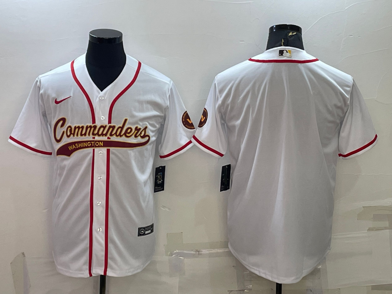 Men's Washington Commanders White Blank Jerseys