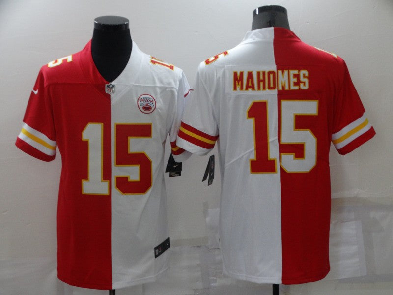 Men's Kansas City Chiefs Patrick Mahomes #15 Red/White Game Jerseys