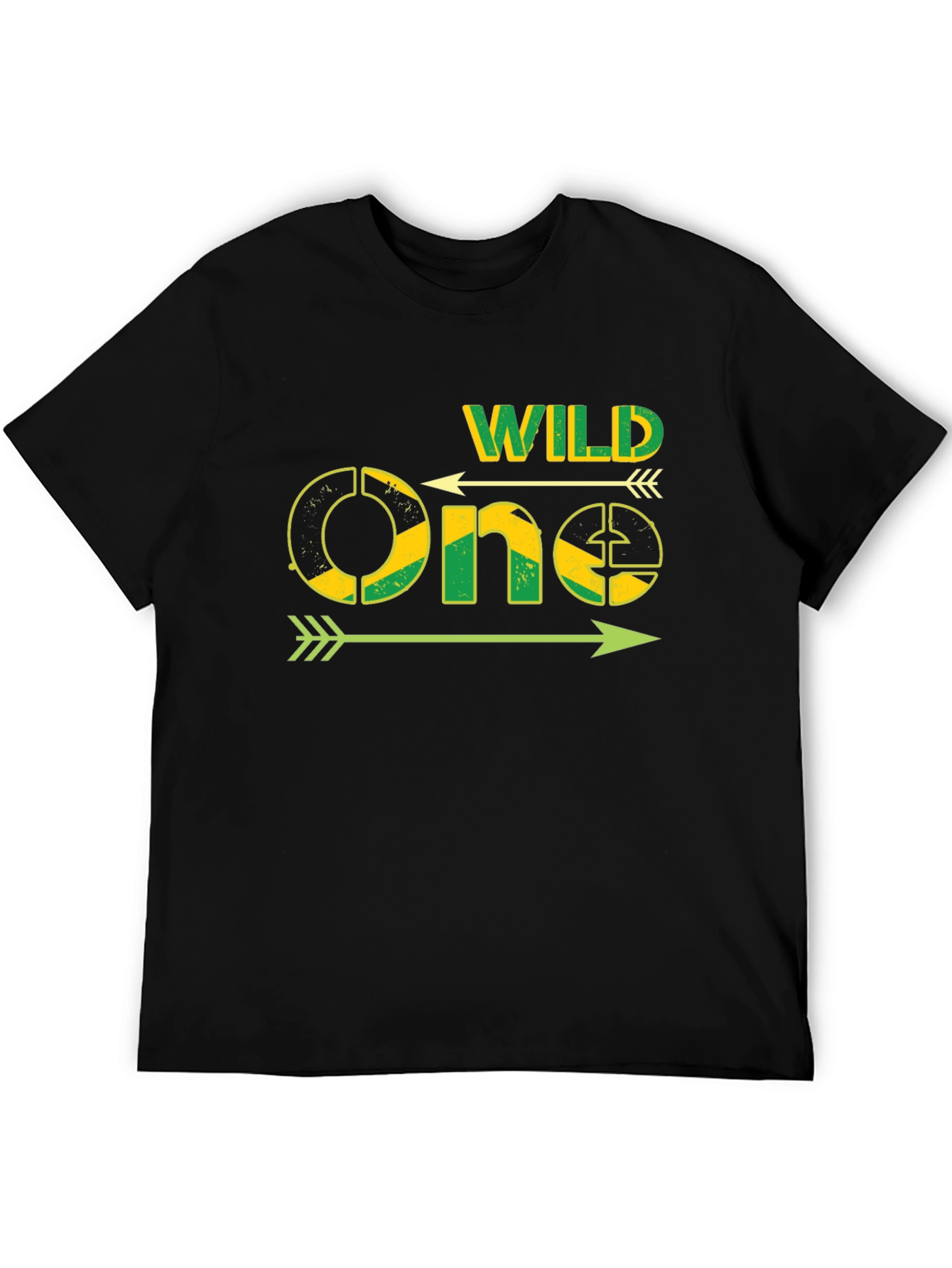 Wild One Jamaica Flag T-Shirt - Black