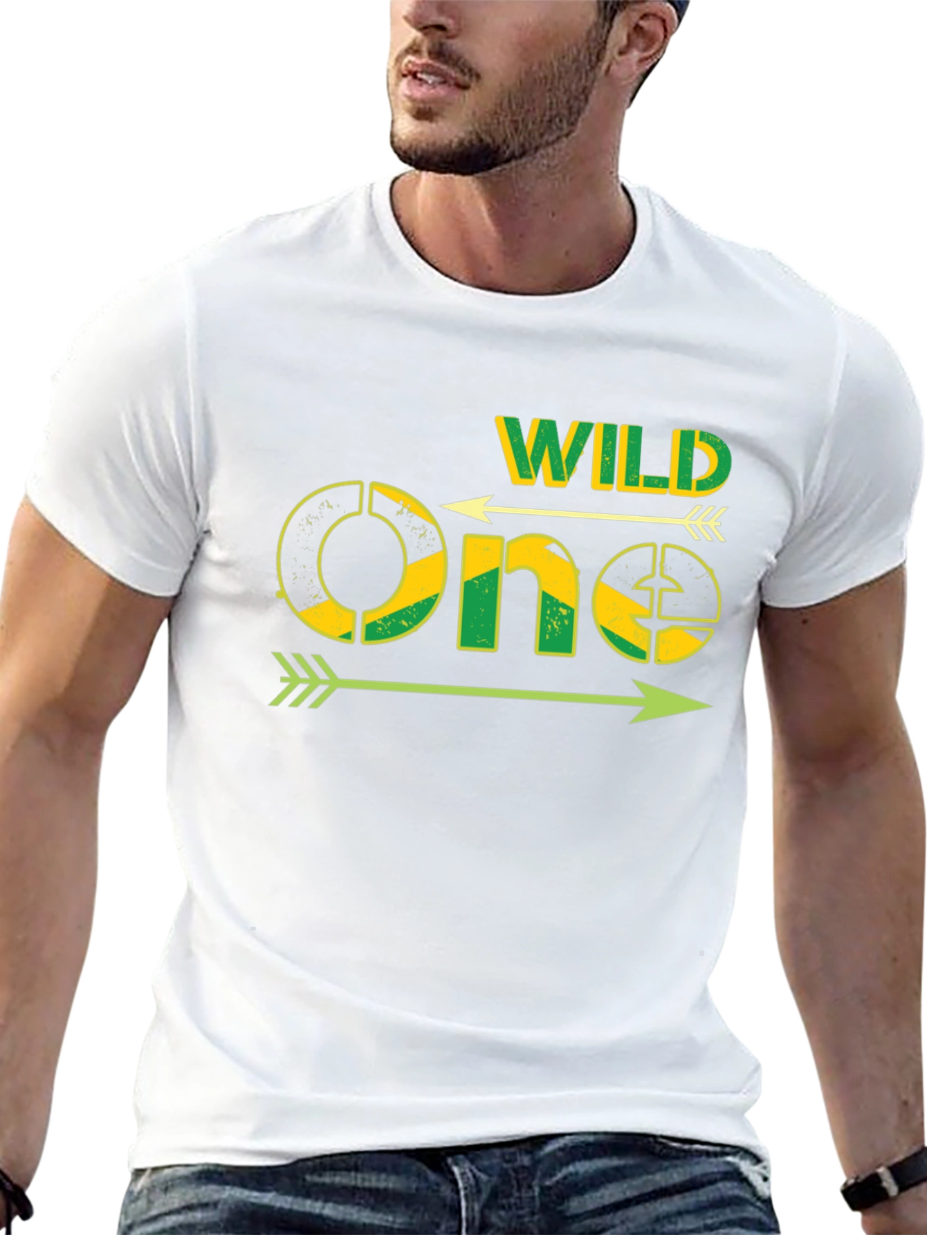Wild One Jamaica Flag T-Shirt - Black