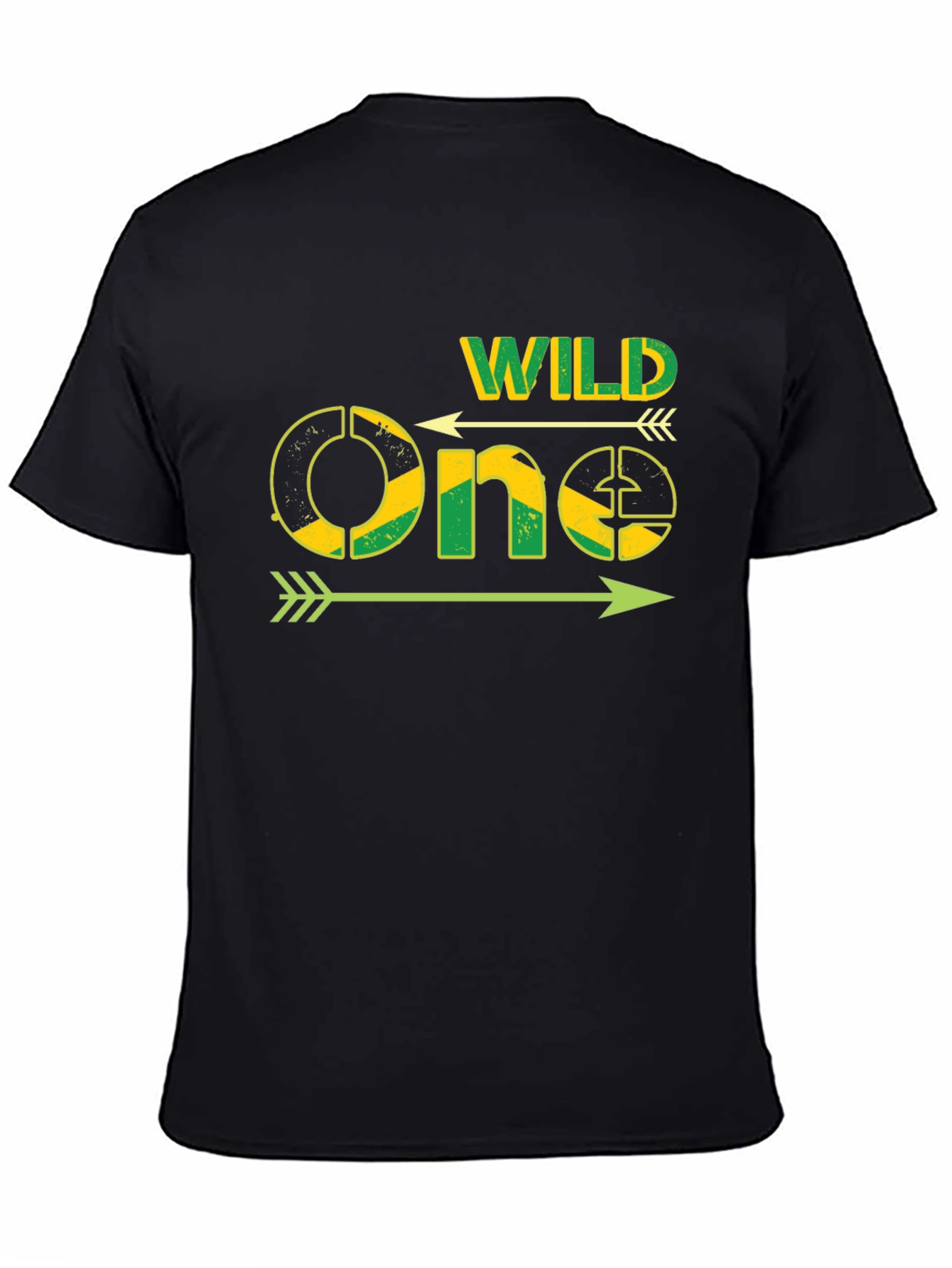 Wild One Jamaica Flag T-Shirt - Black