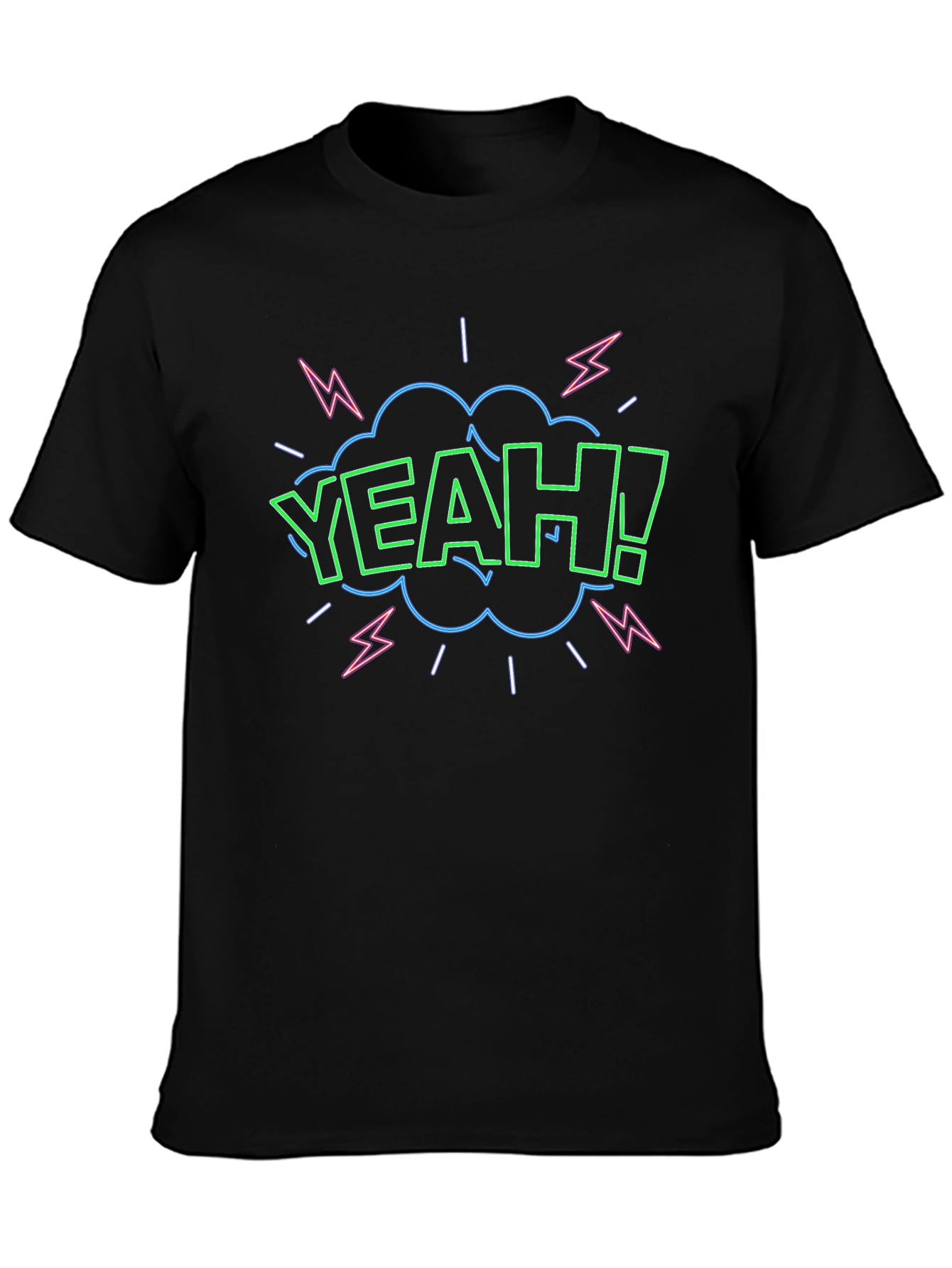 Yeah! Graphic Print Black T-Shirt
