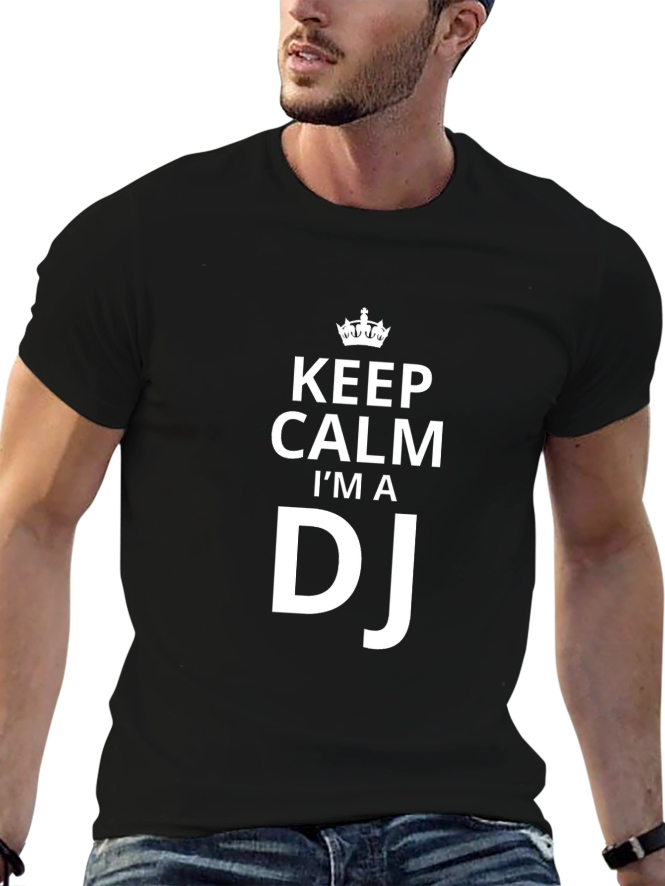 Keep Calm Im A DJ Black T-Shirt