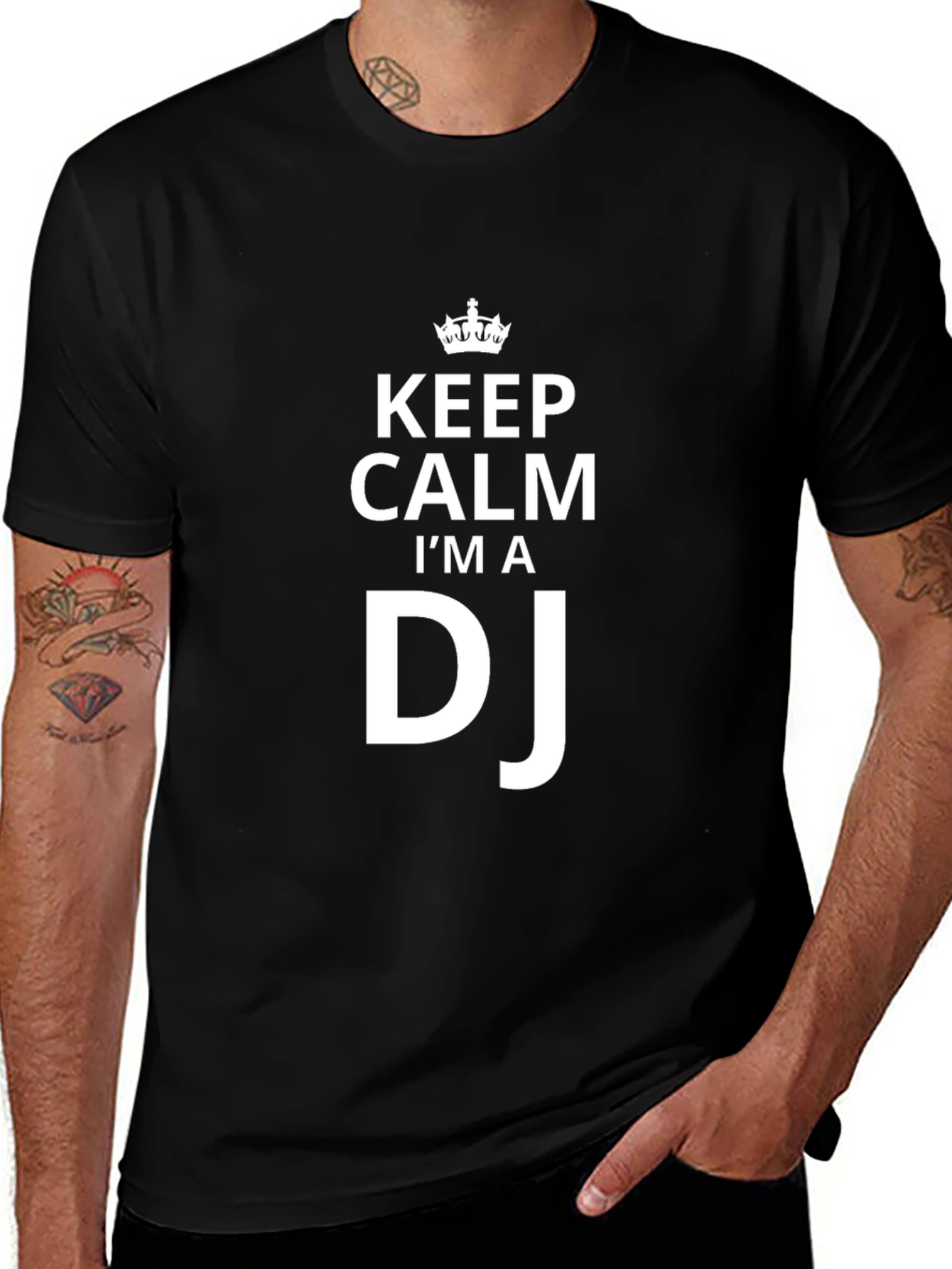 Keep Calm Im A DJ Black T-Shirt