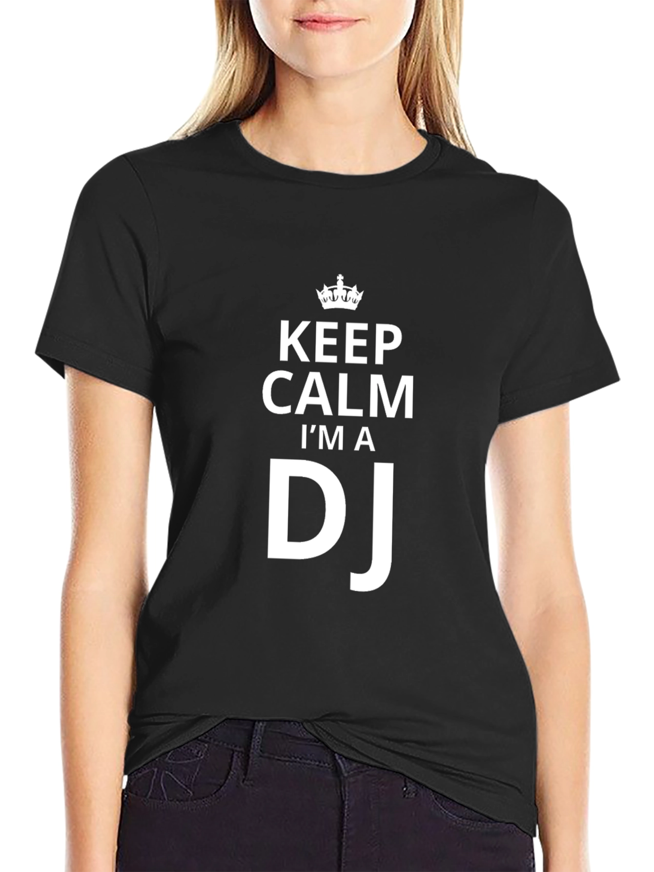 Keep Calm Im A DJ Black T-Shirt