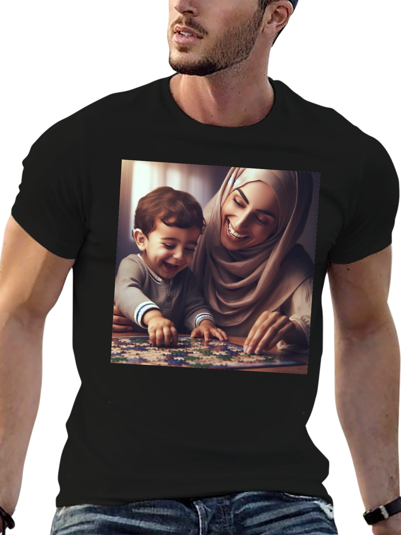 Family Puzzle T-Shirt - Heartwarming Design