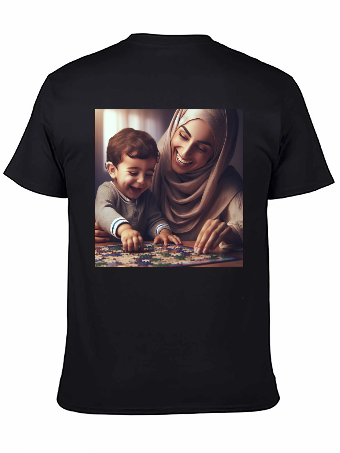 Family Puzzle T-Shirt - Heartwarming Design