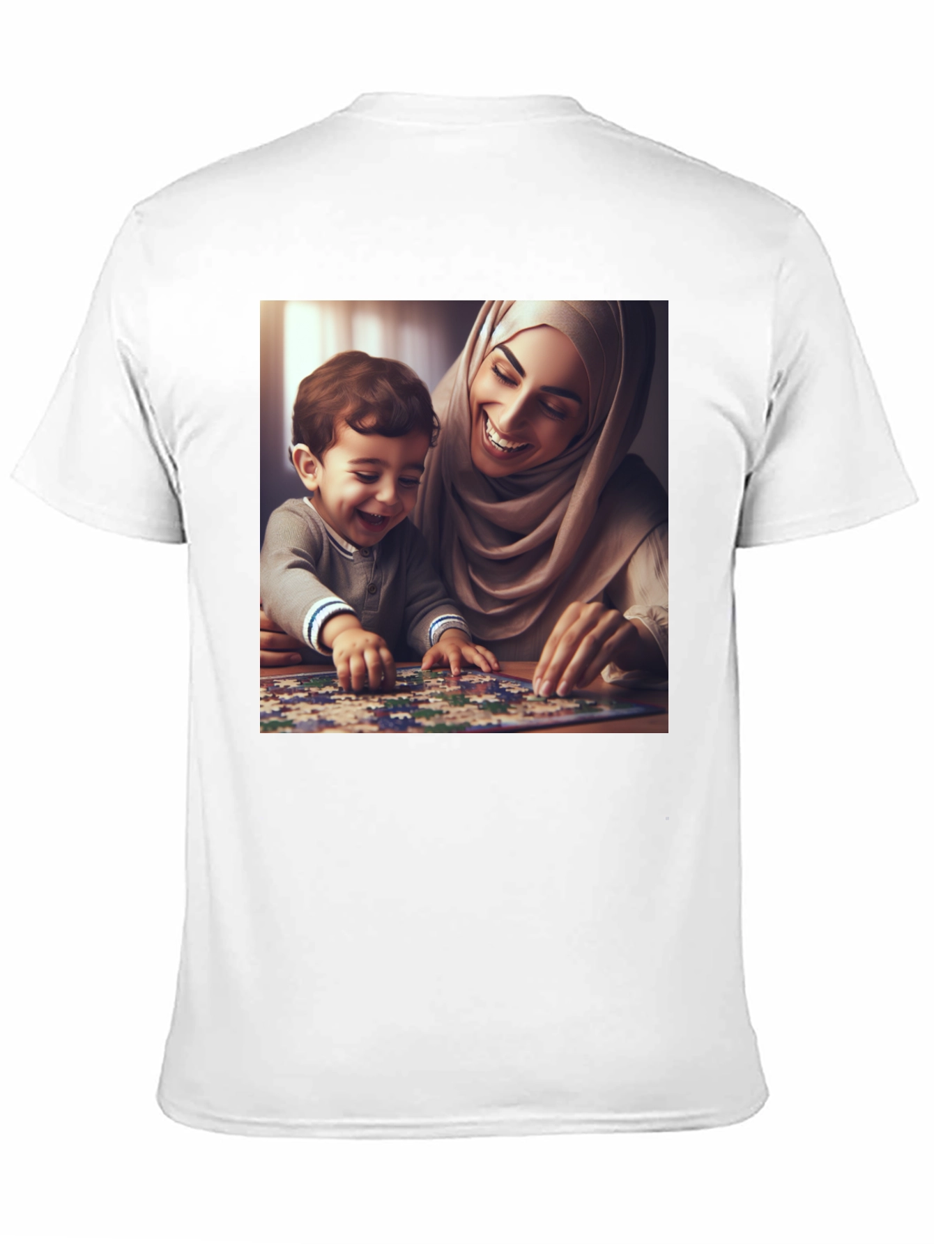 Family Puzzle T-Shirt - Heartwarming Design