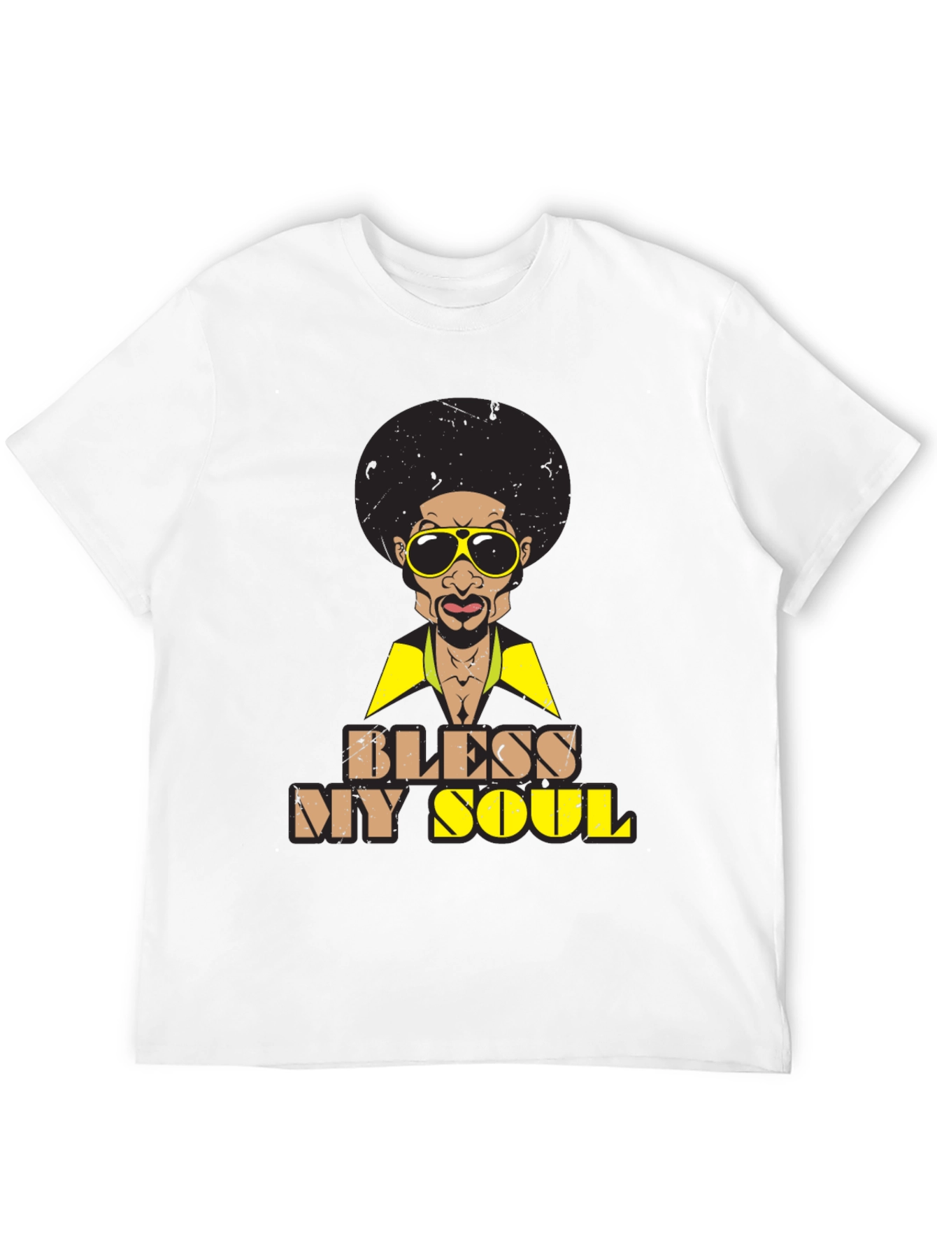 Bless My Soul Retro Graphic Tee - Black