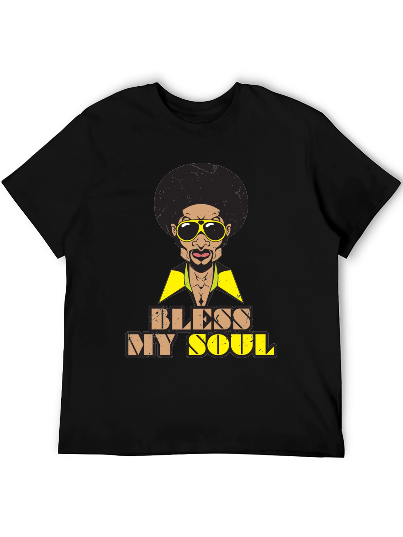 Bless My Soul Retro Graphic Tee - Black