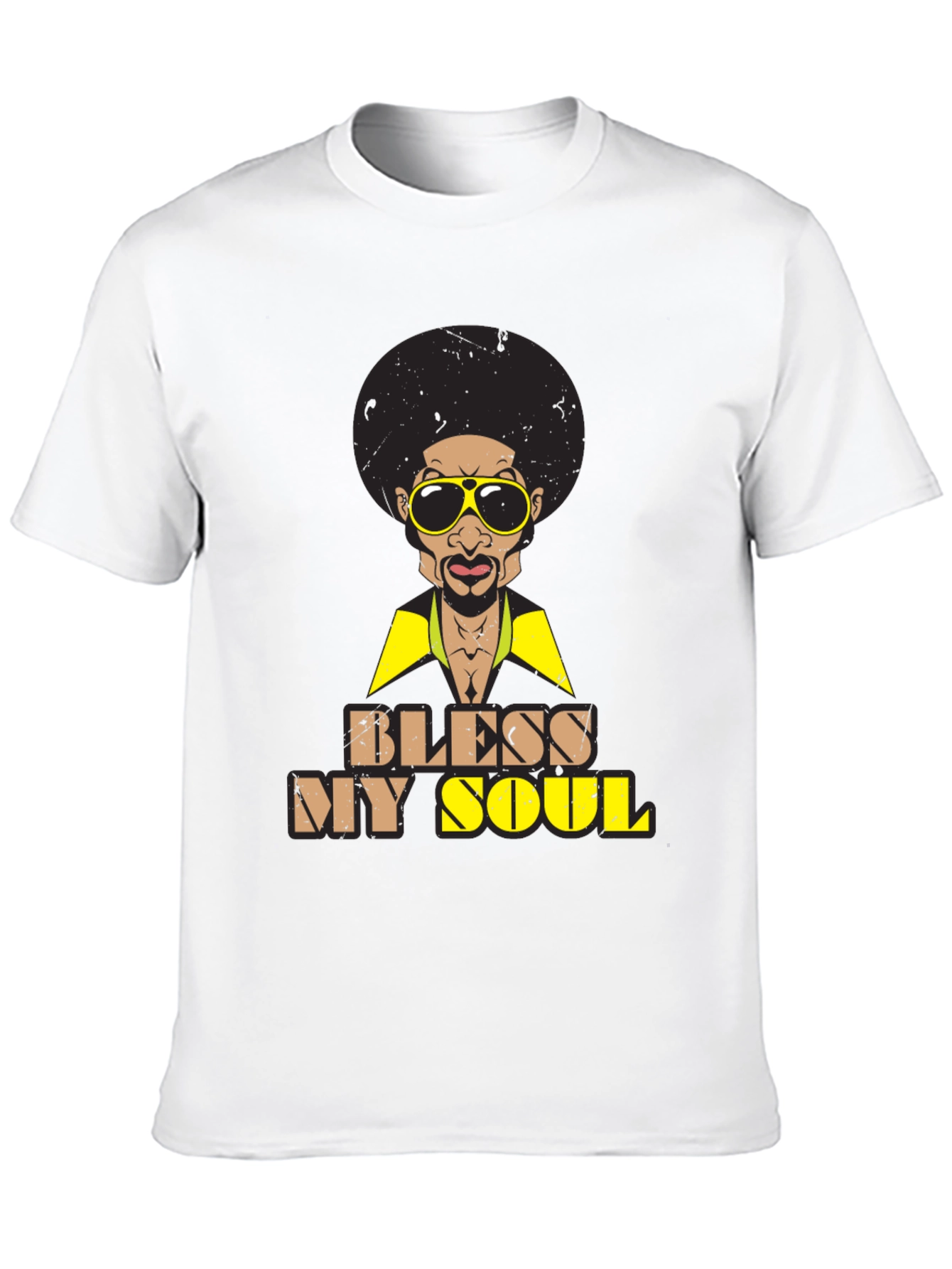 Bless My Soul Retro Graphic Tee - Black