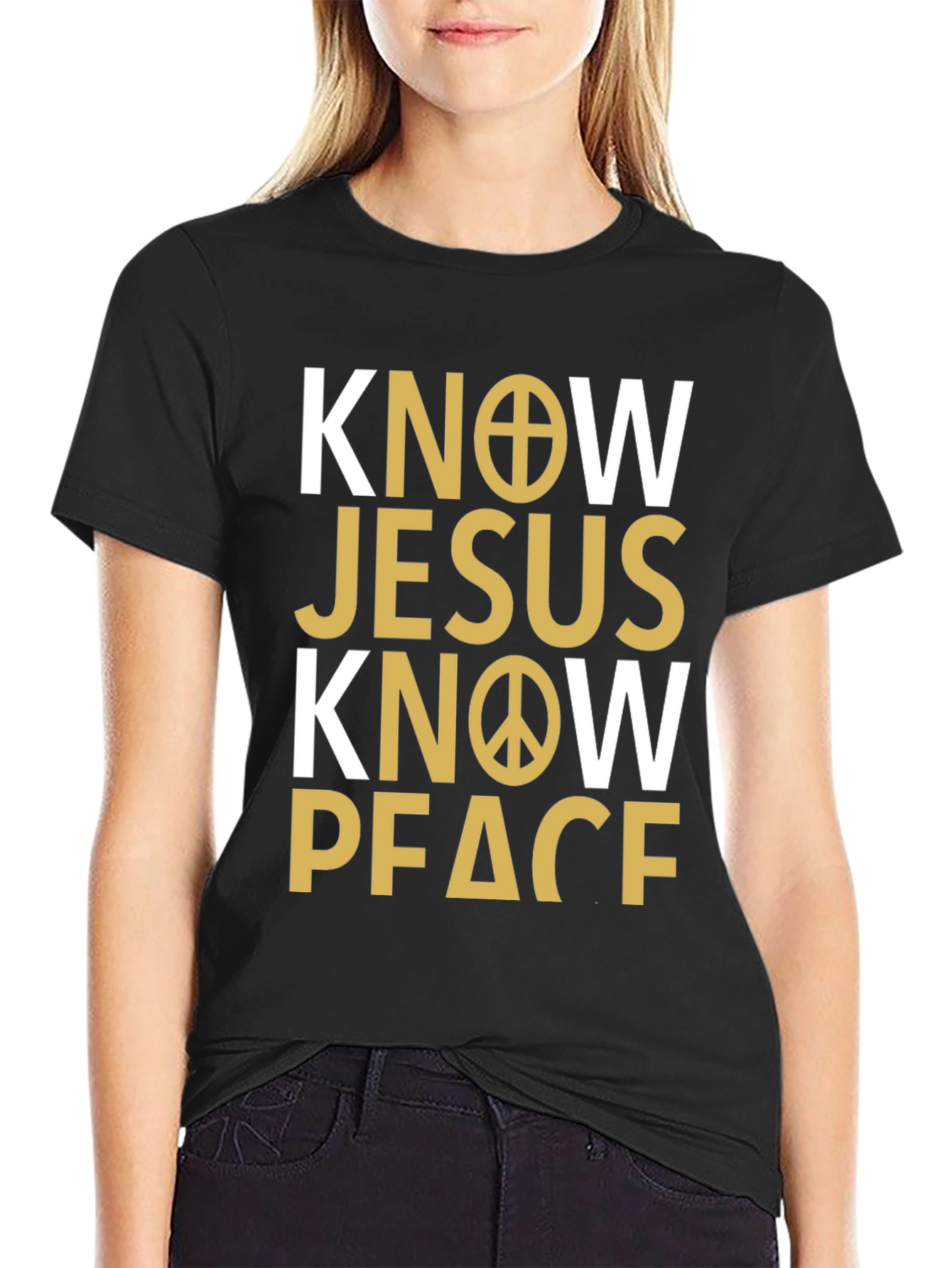 Know Jesus Know Peace Graphic T-Shirt