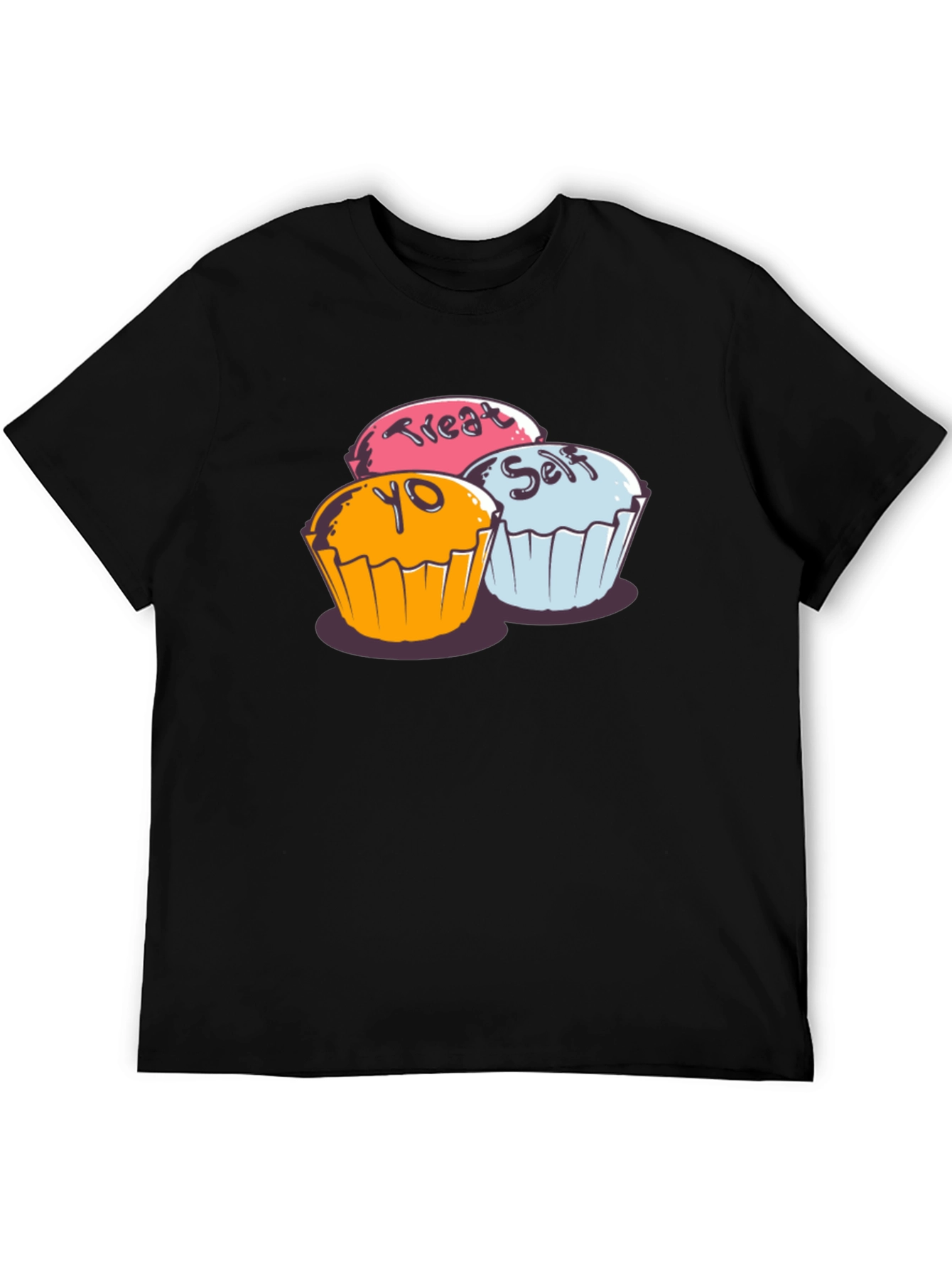 Treat Yo Self Cupcake Graphic T-Shirt - Soft Cotton
