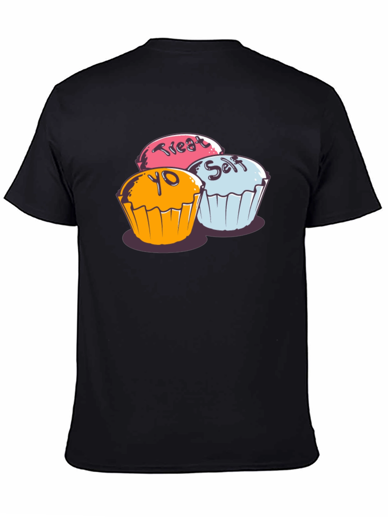 Treat Yo Self Cupcake Graphic T-Shirt - Soft Cotton