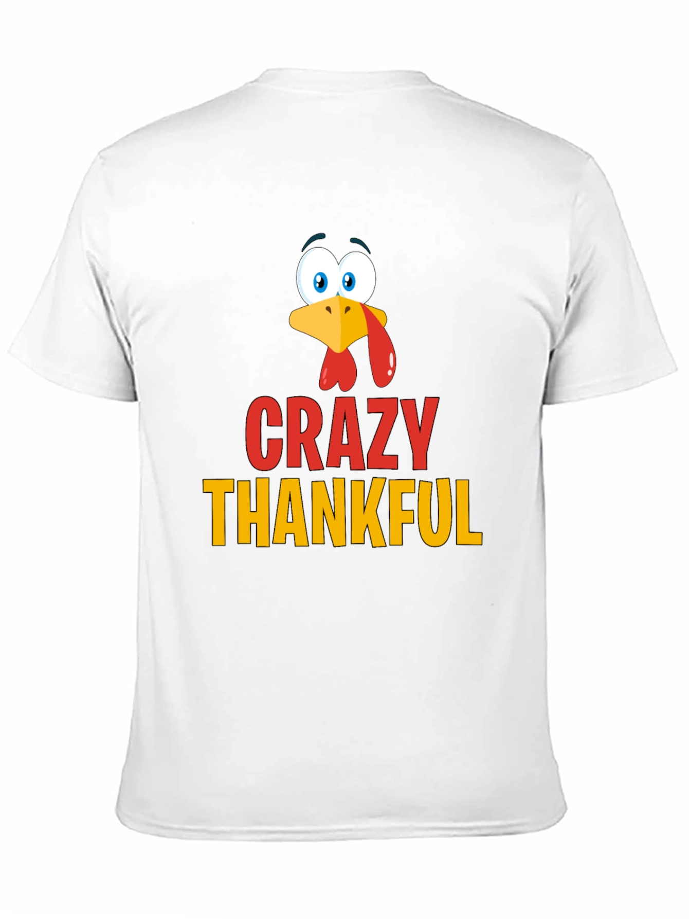 Crazy Thankful Turkey T-Shirt - Thanksgiving Apparel