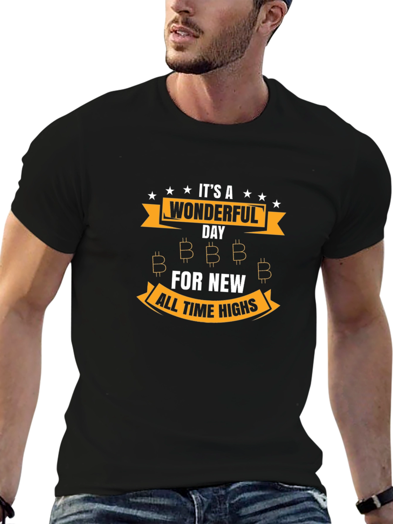 Bitcoin All Time Highs Black Graphic T-Shirt