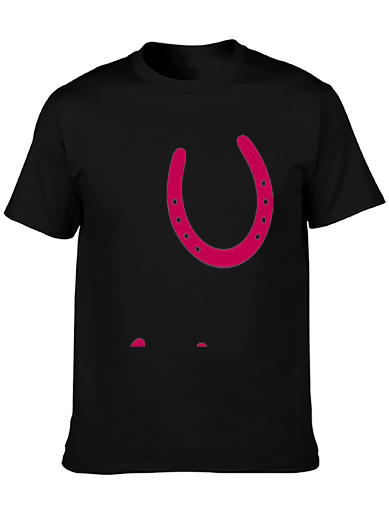 Lucky Horseshoe Graphic Tee - Black