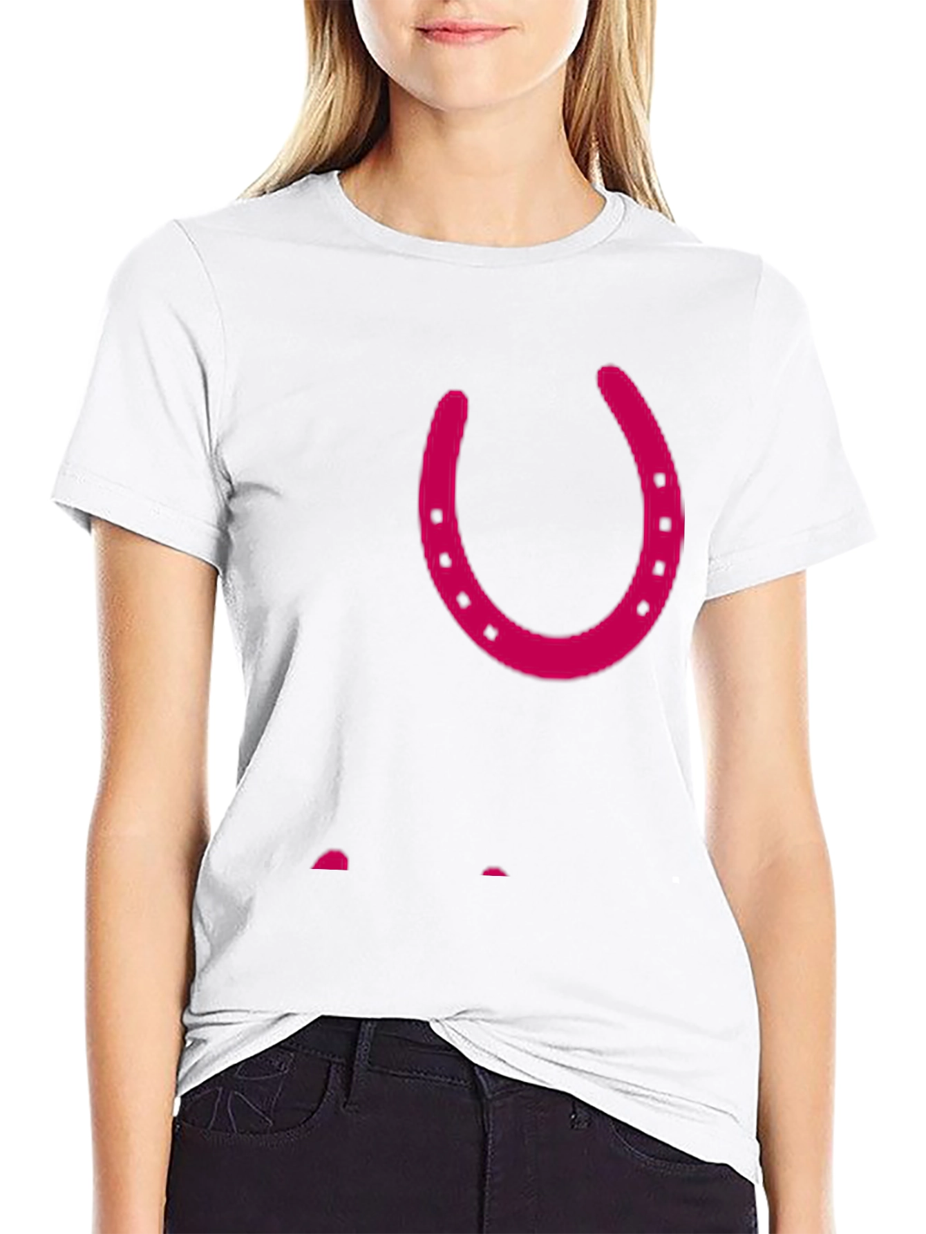 Lucky Horseshoe Graphic Tee - Black