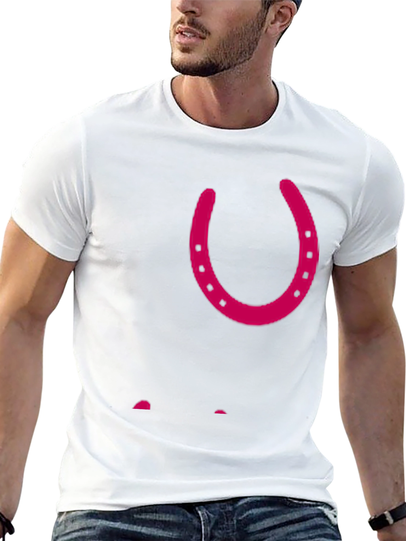 Lucky Horseshoe Graphic Tee - Black