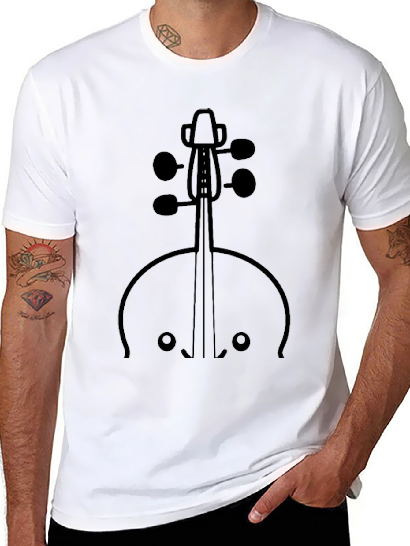 Musical Instrument Graphic Tee - Stylish Musician T-Shirt