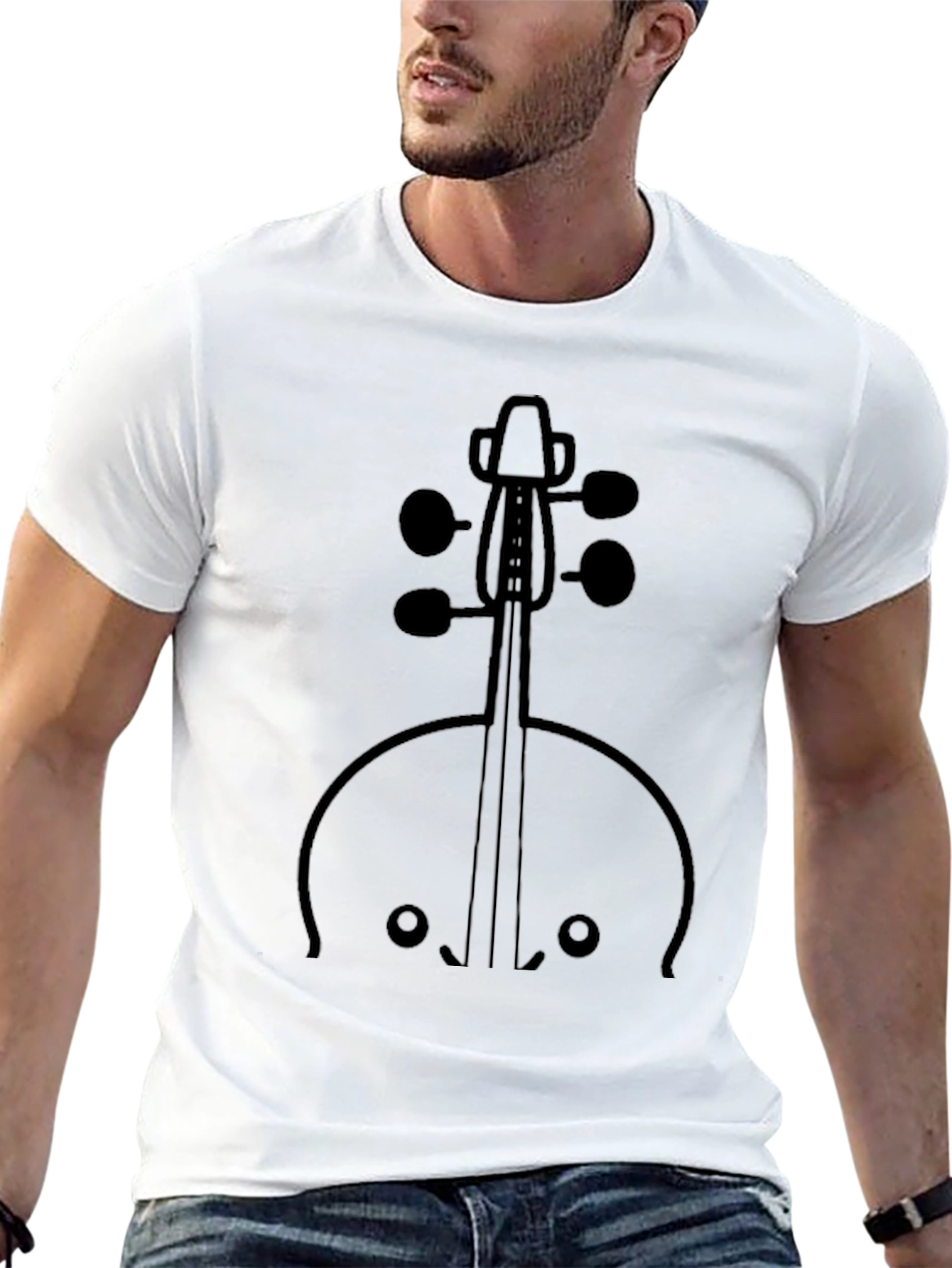 Musical Instrument Graphic Tee - Stylish Musician T-Shirt