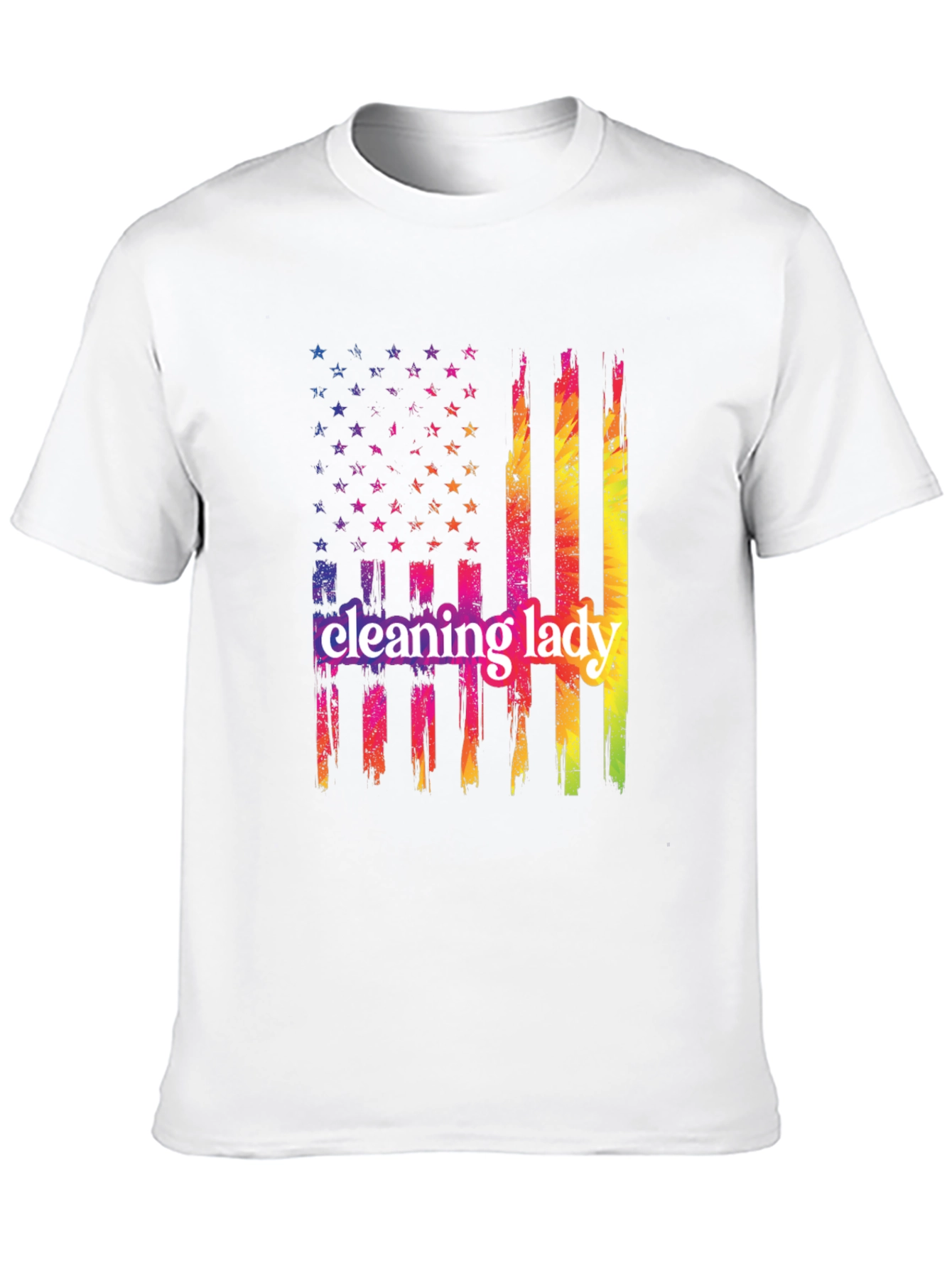 Cleaning Lady Patriotic T-Shirt