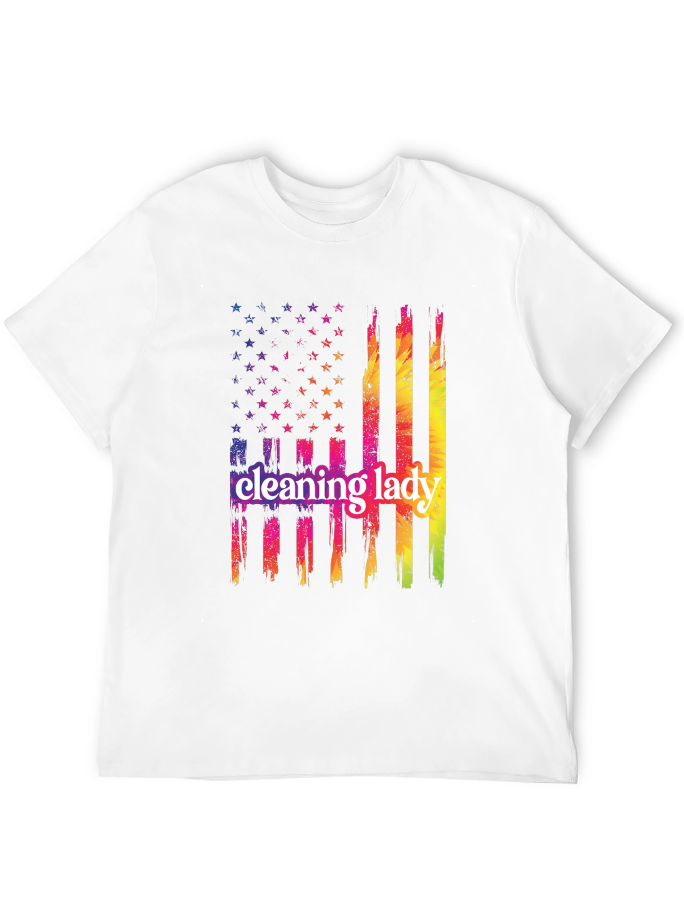 Cleaning Lady Patriotic T-Shirt