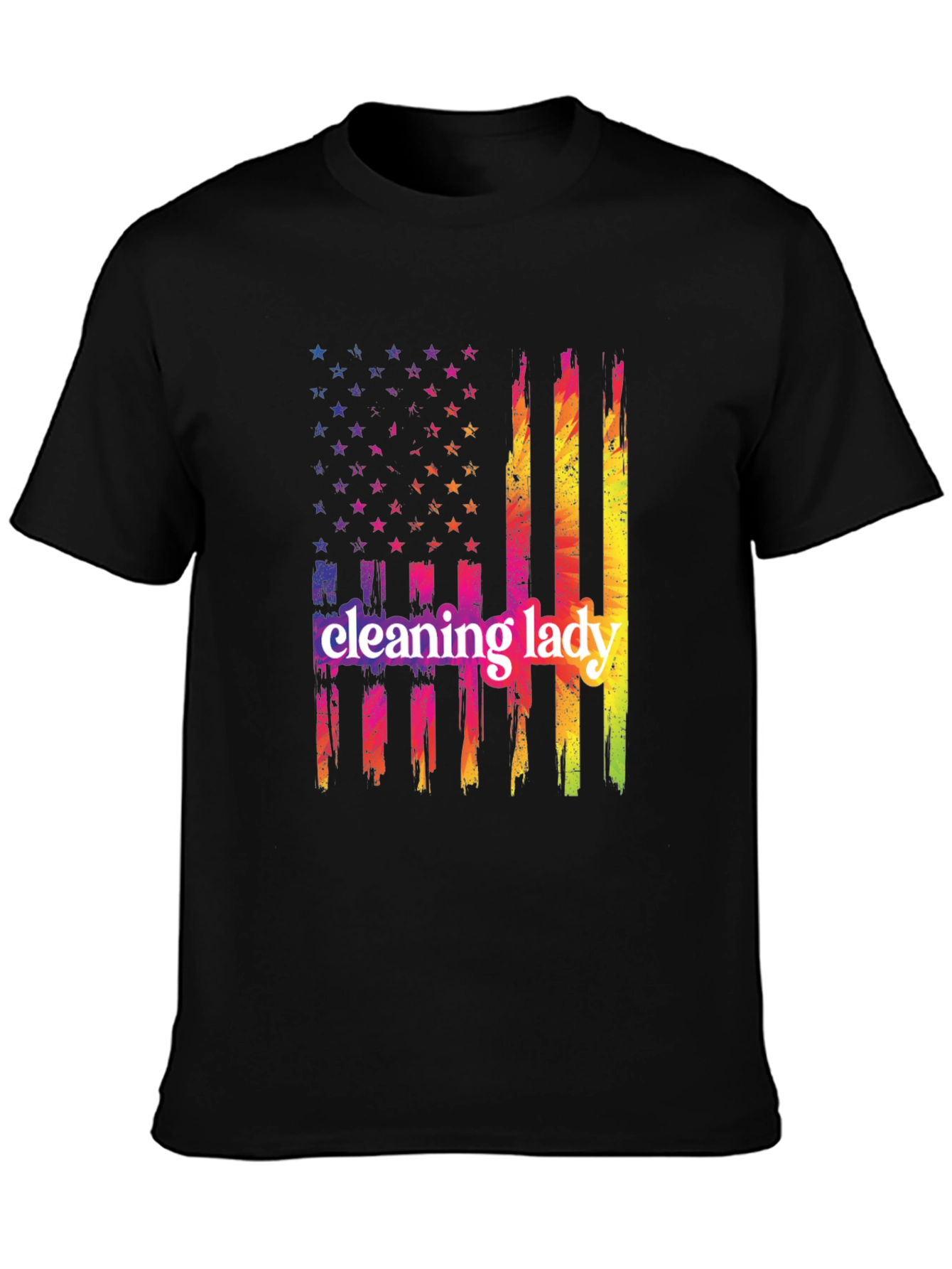 Cleaning Lady Patriotic T-Shirt