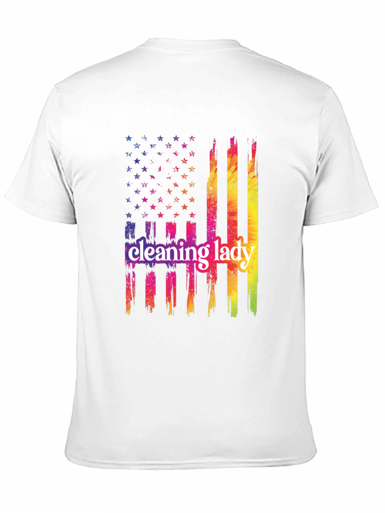 Cleaning Lady Patriotic T-Shirt