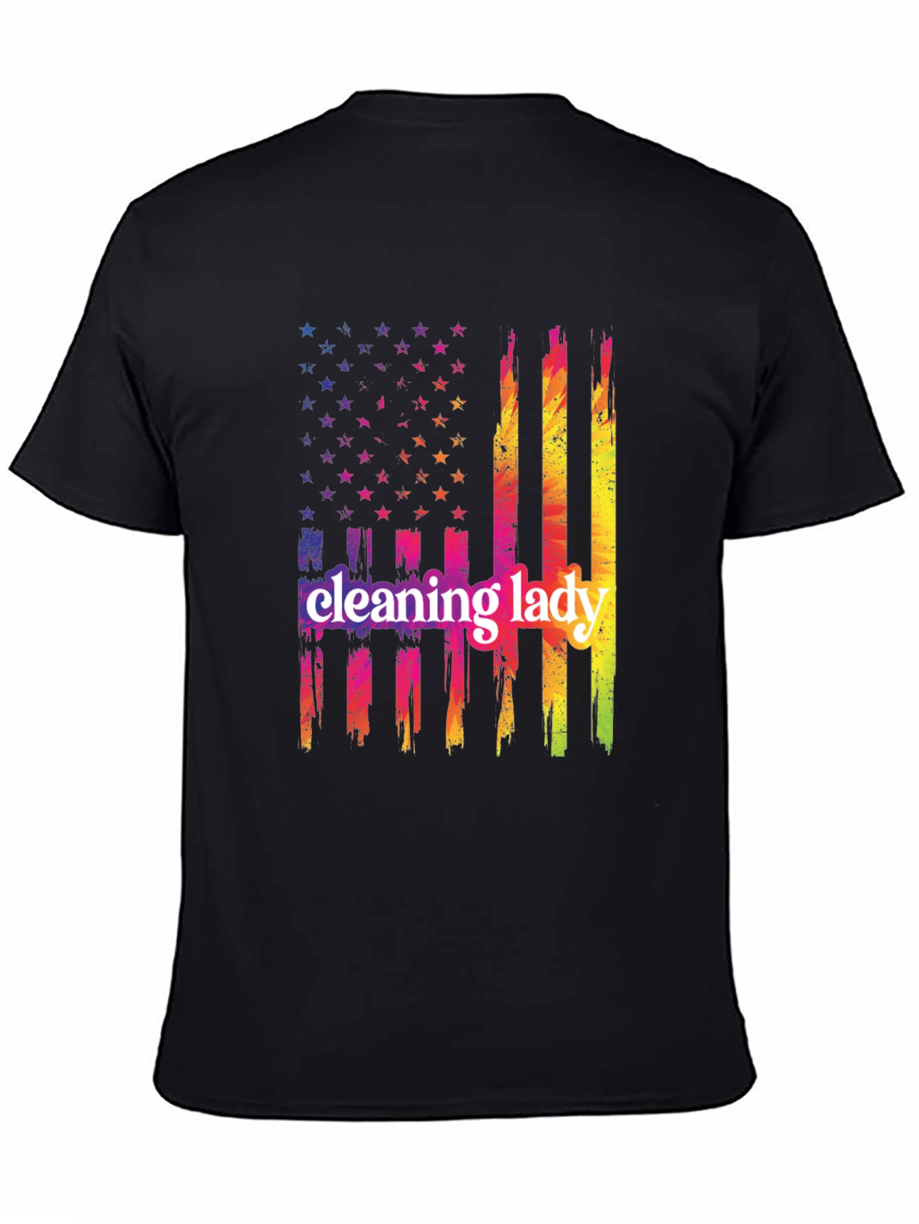 Cleaning Lady Patriotic T-Shirt