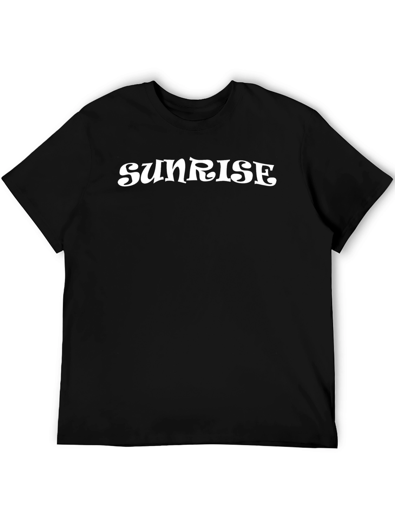 Sunrise Graphic Print Black T-Shirt
