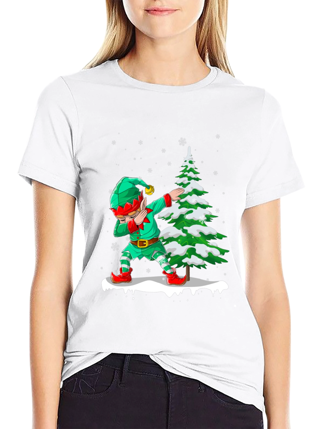 Dabbing Elf Christmas T-Shirt