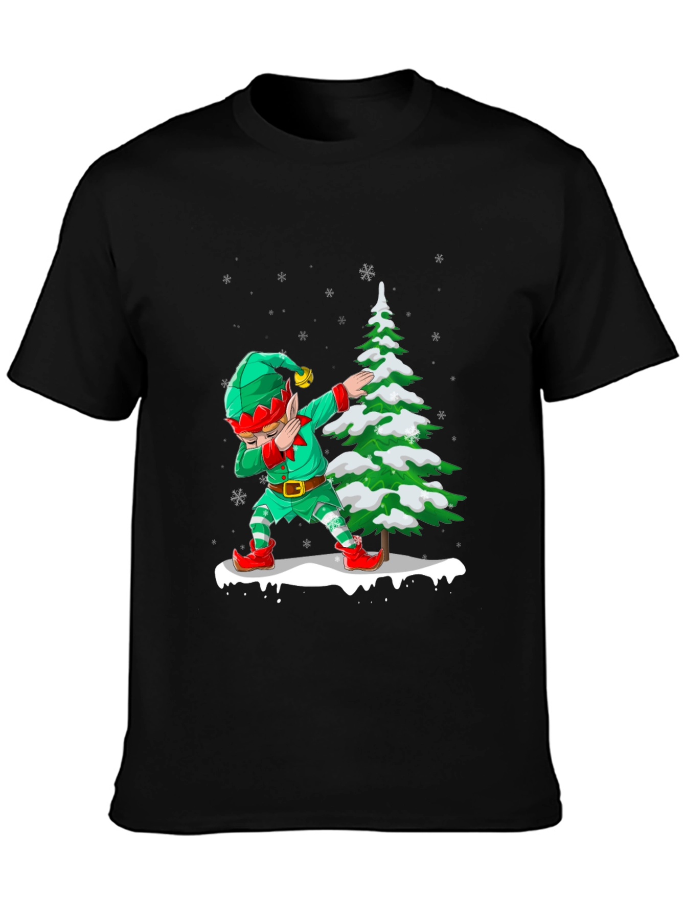 Dabbing Elf Christmas T-Shirt
