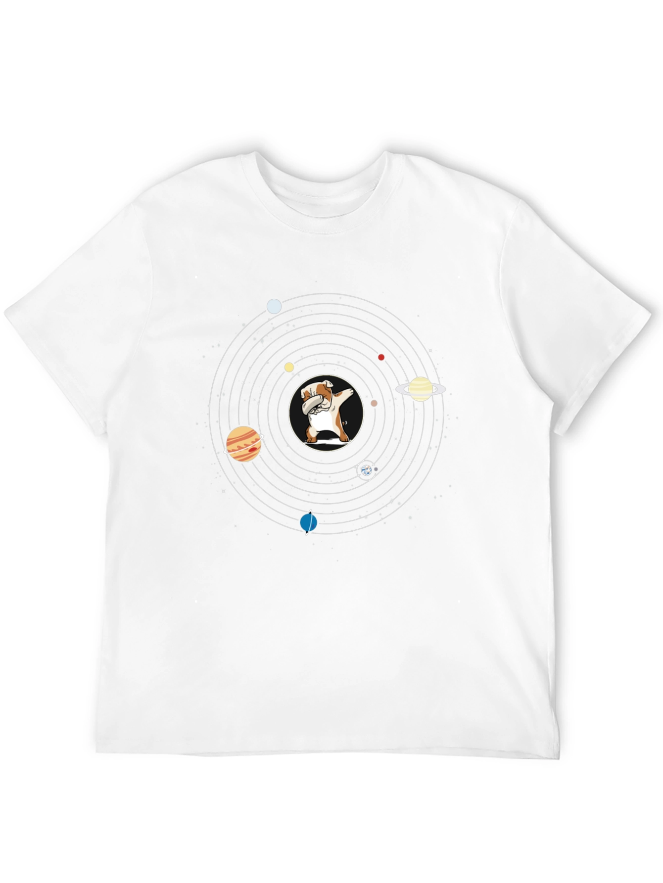Dabbing Dog Solar System T-Shirt