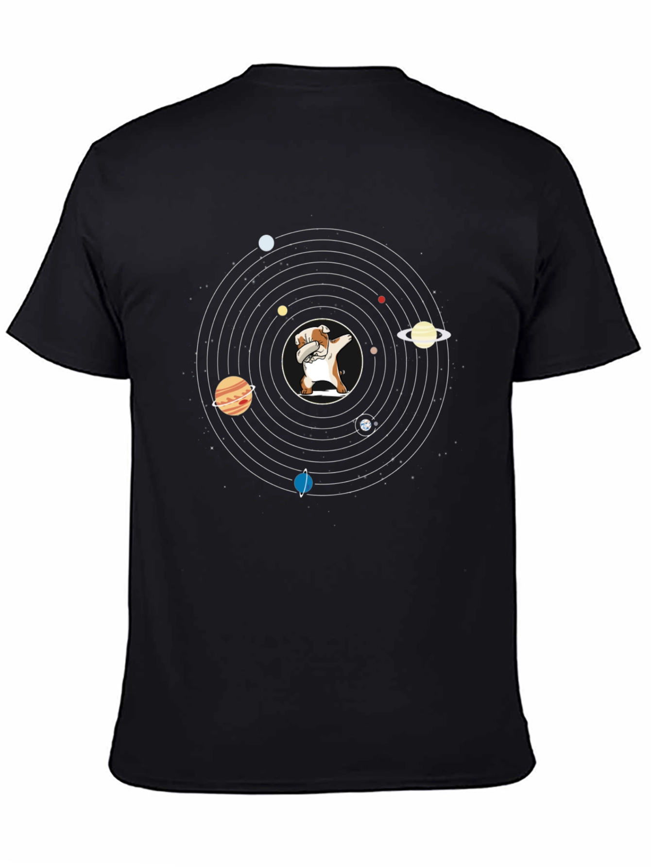 Dabbing Dog Solar System T-Shirt