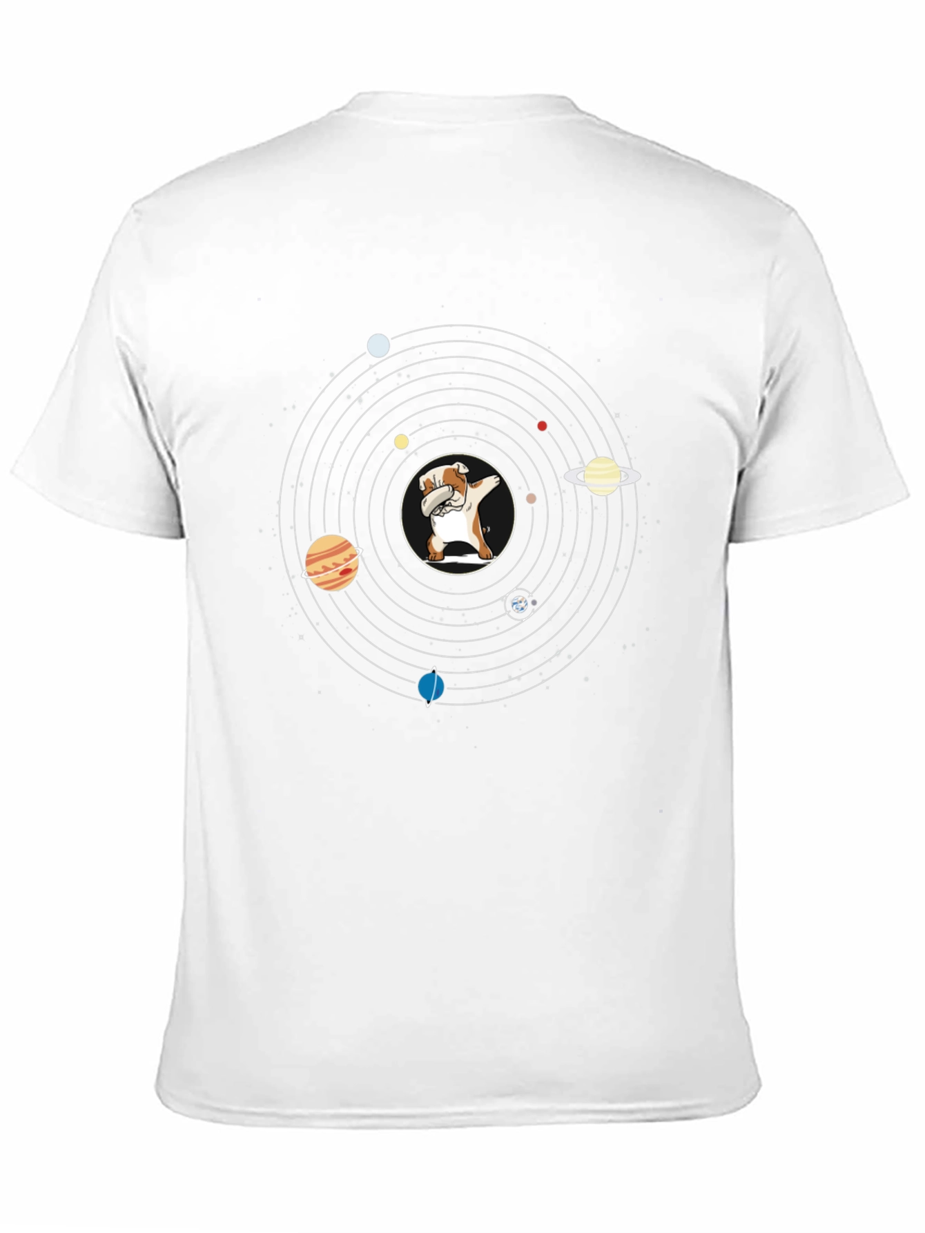 Dabbing Dog Solar System T-Shirt