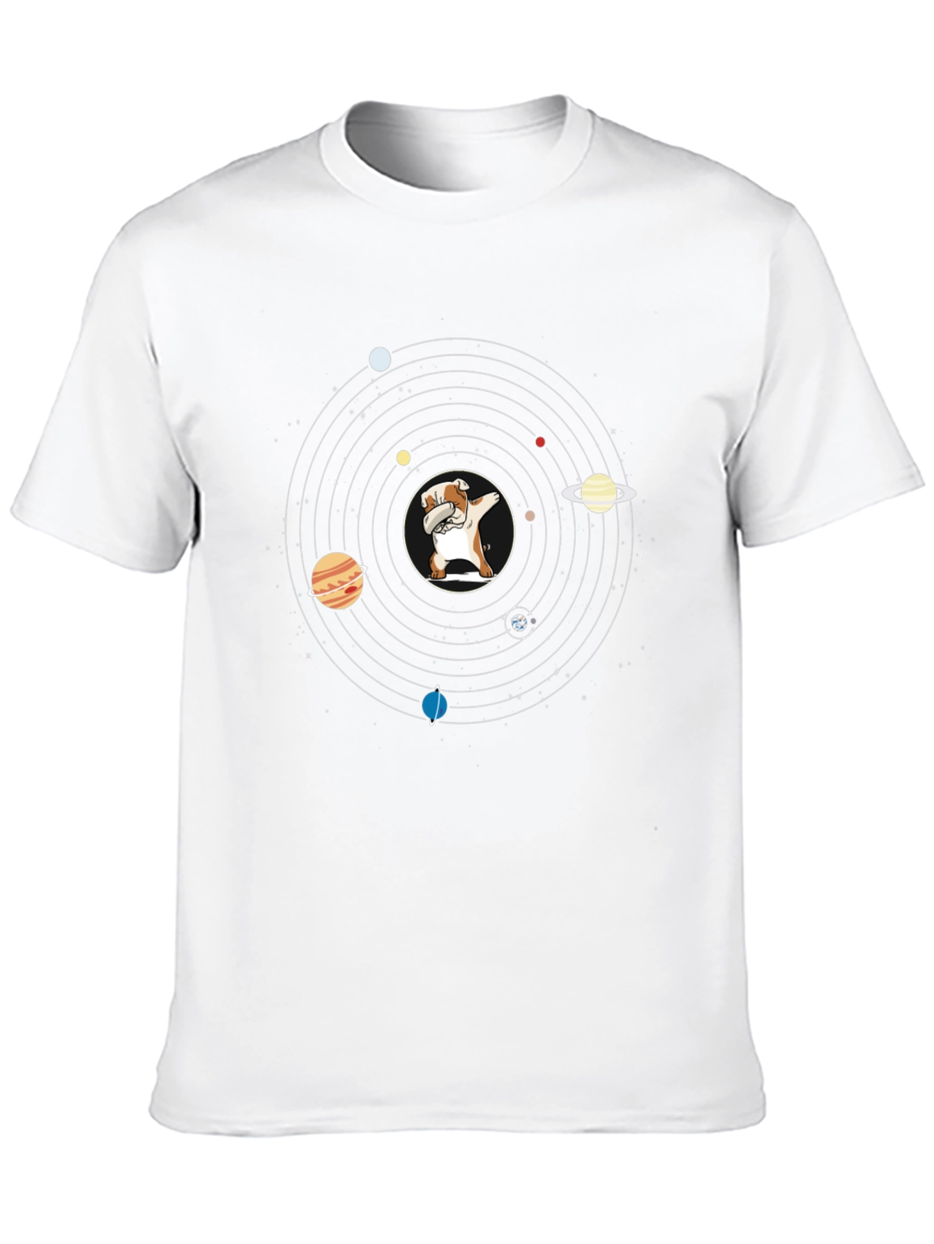 Dabbing Dog Solar System T-Shirt