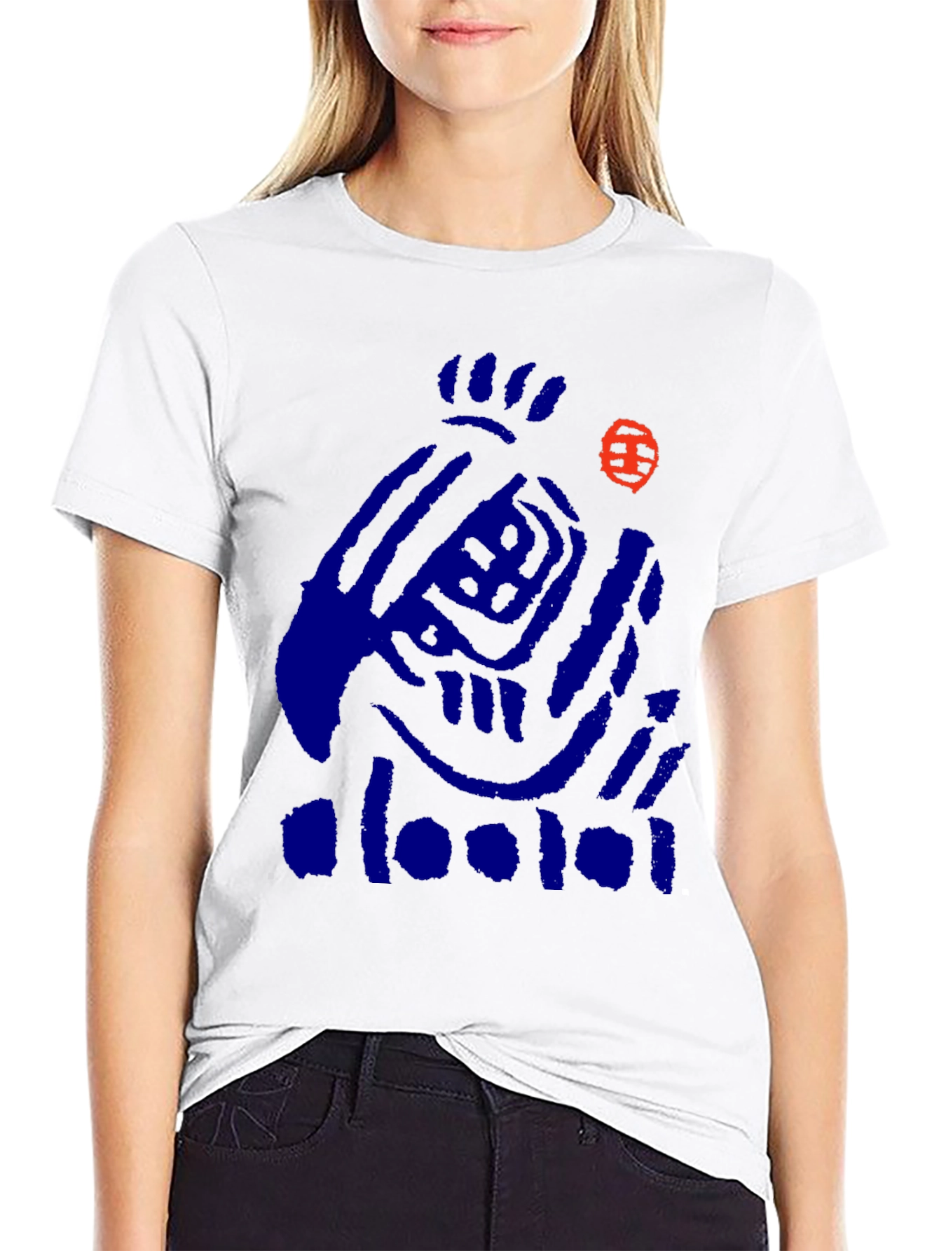 Abstract Graphic Black T-Shirt