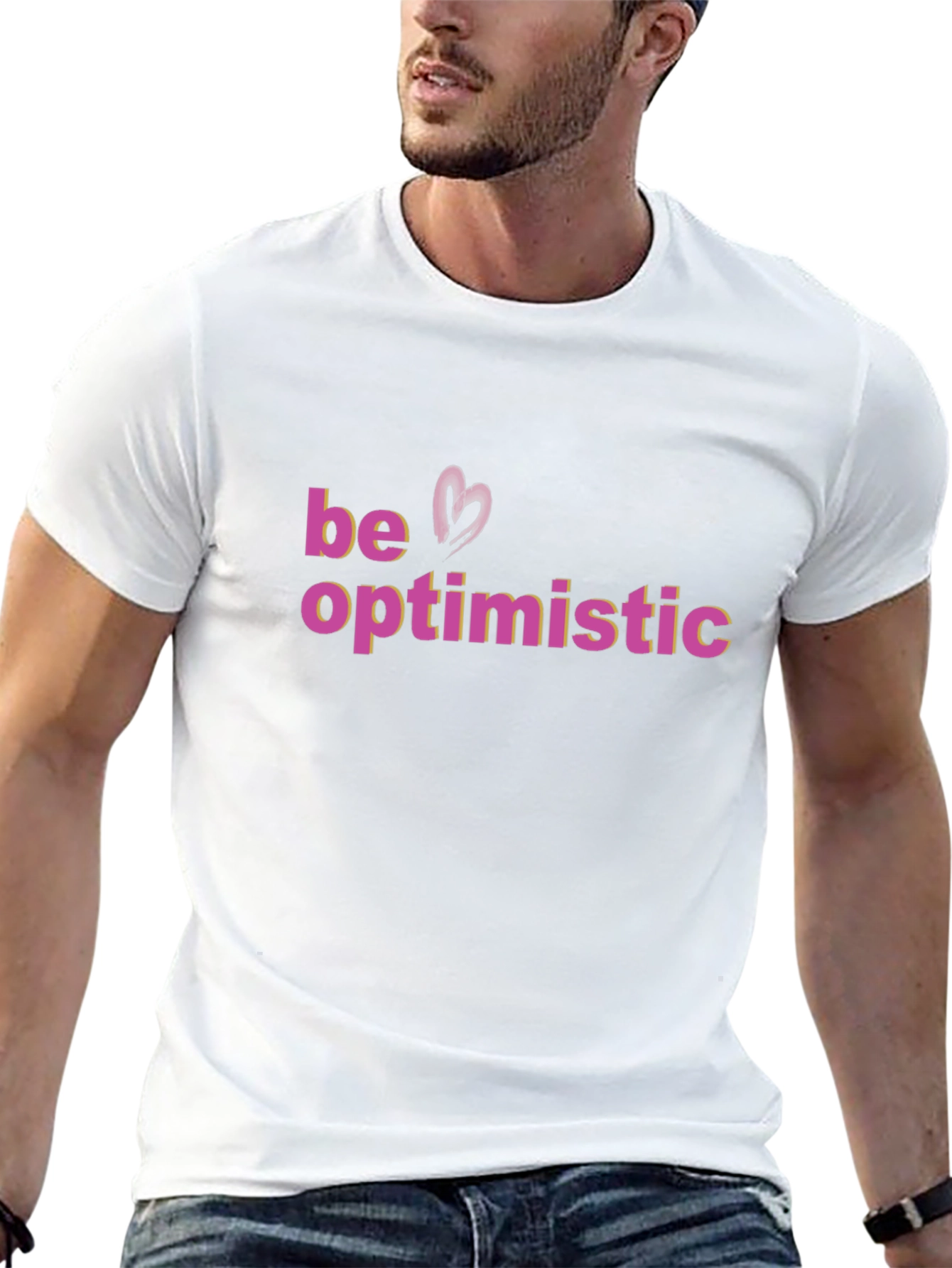 Be Optimistic Graphic Tee - Stylish Comfort