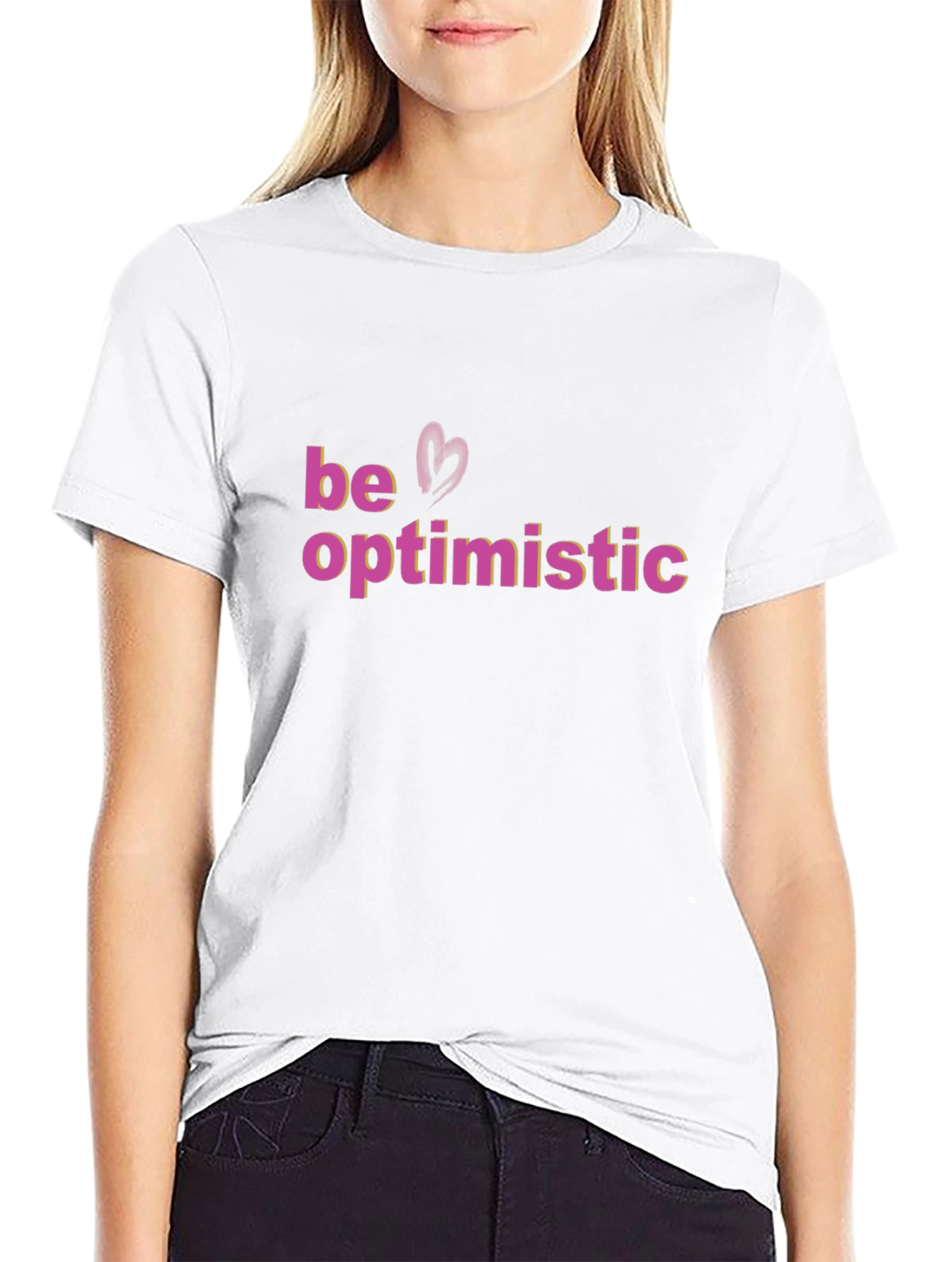 Be Optimistic Graphic Tee - Stylish Comfort