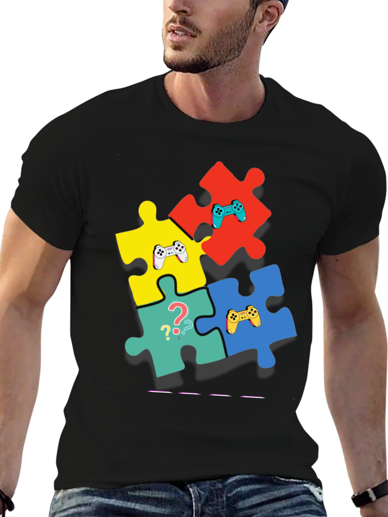 Puzzle Piece Gamer T-Shirt