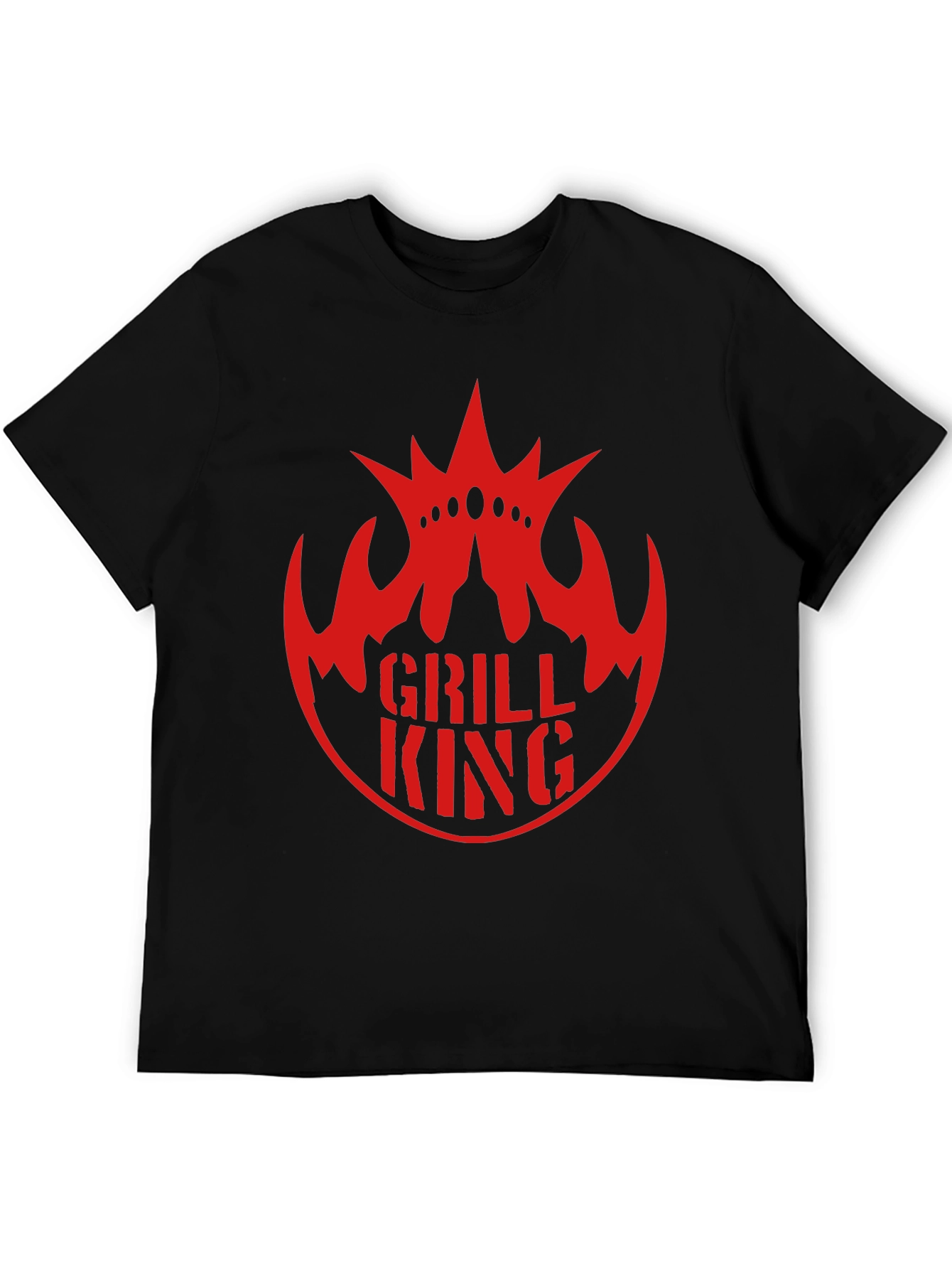 Grill King Black T-Shirt - BBQ Master Apparel