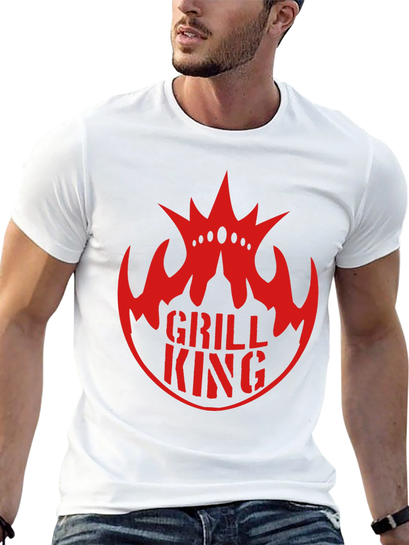 Grill King Black T-Shirt - BBQ Master Apparel