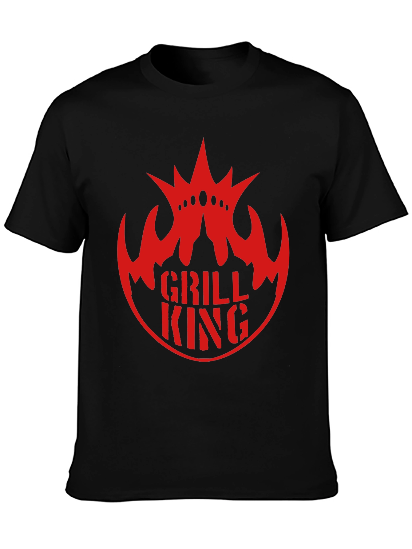 Grill King Black T-Shirt - BBQ Master Apparel