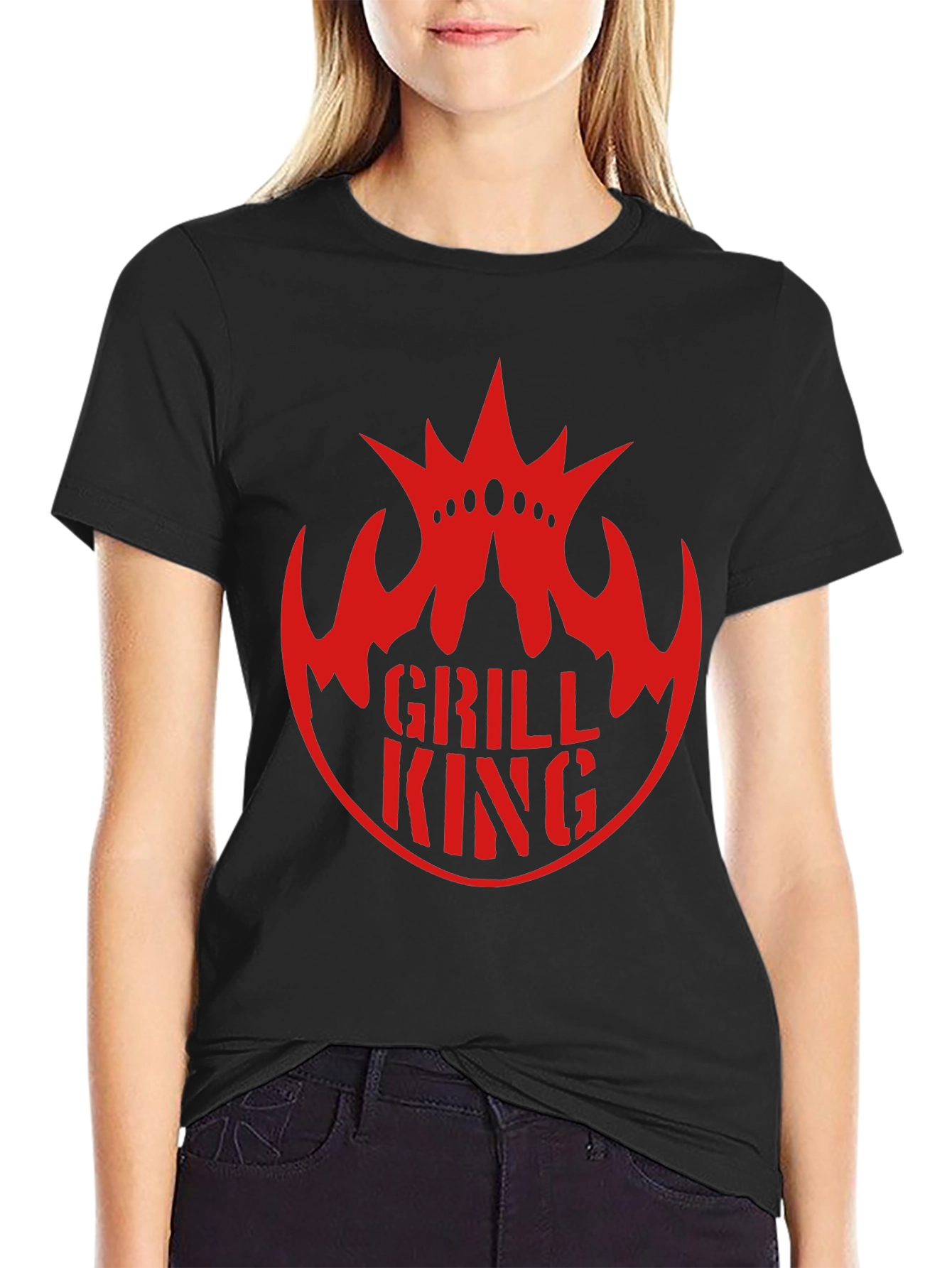 Grill King Black T-Shirt - BBQ Master Apparel