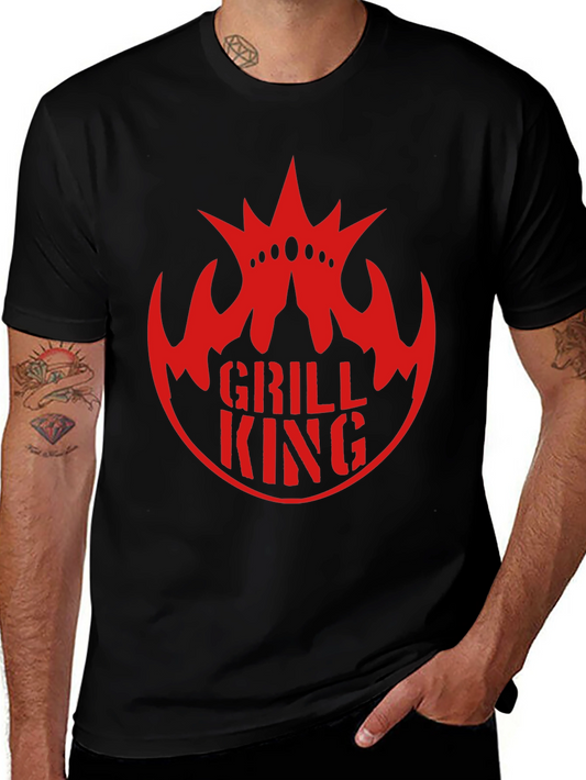 Grill King Black T-Shirt - BBQ Master Apparel