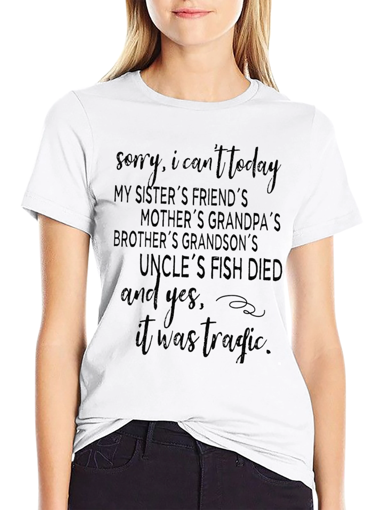 Funny Fish Died T-Shirt Novelty