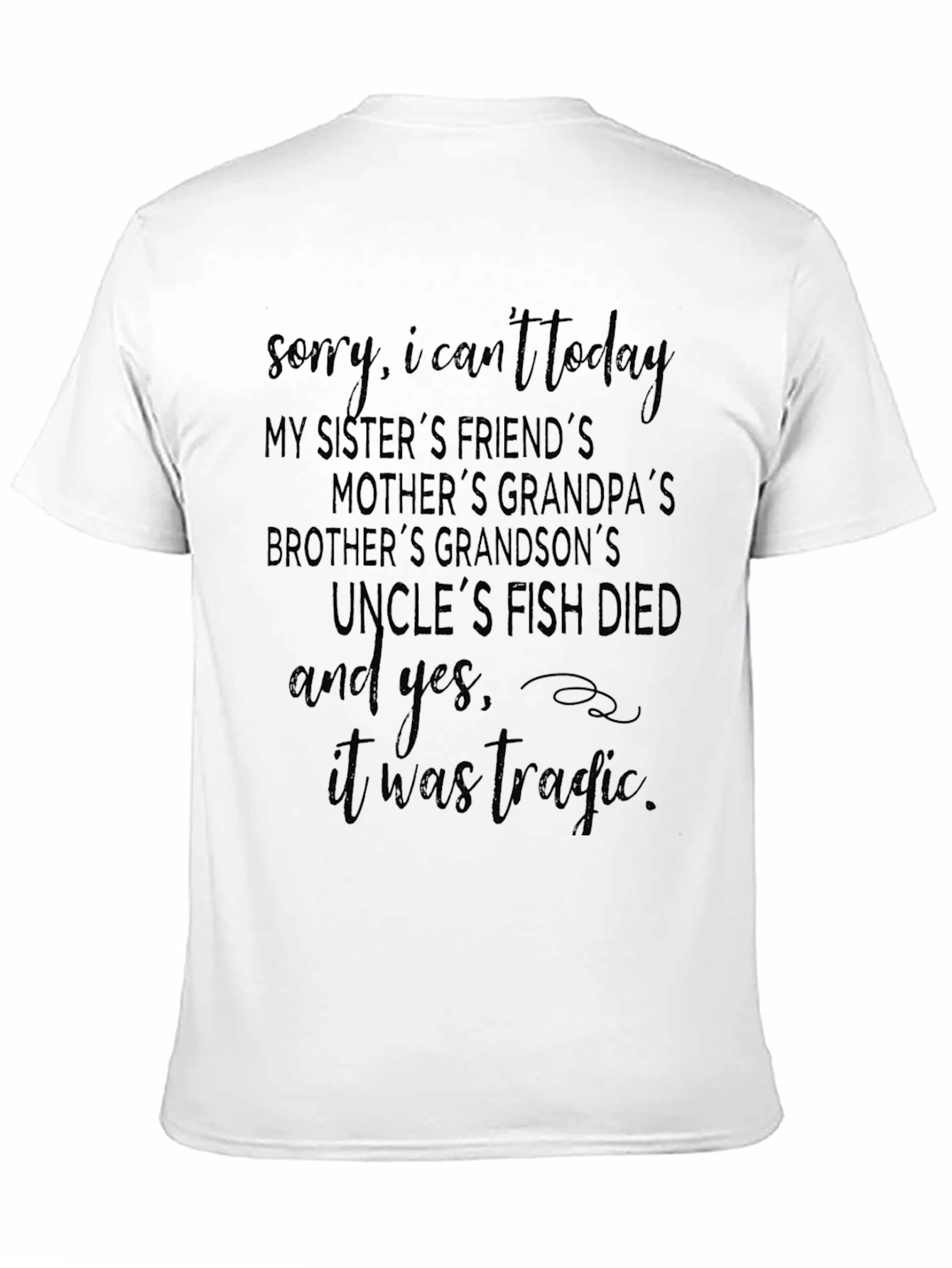 Funny Fish Died T-Shirt Novelty